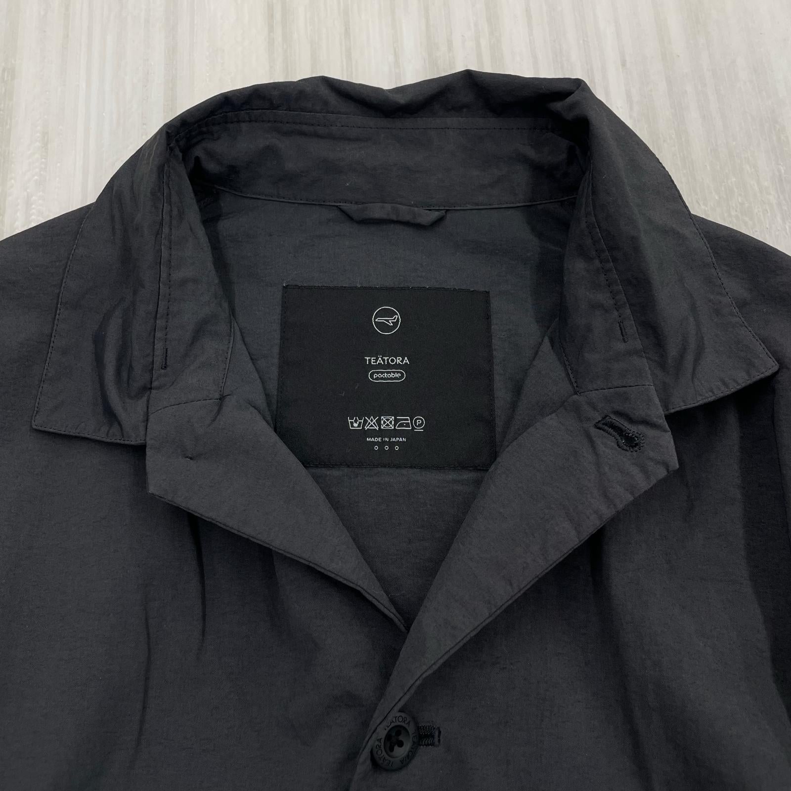 長袖シャツ TEATORA CARTRIDGE SHIRT P L/Sシャツ 3 黒 ブラック