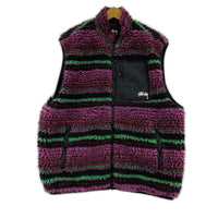 その他アウター Striped Sherpa Vest/ボーダー