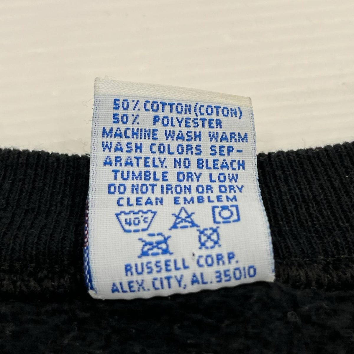 スウェット Russell Athletic スウェット XLT ネイビー USA製 ブラック