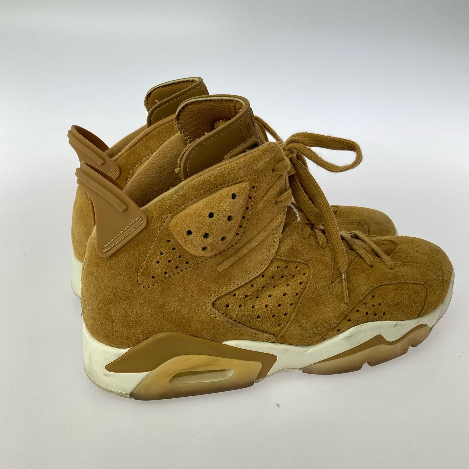 スニーカー AIR JORDAN 6 RETRO Wheat 27cm 27cm (US9 UK8 1/2 EU44) ブラウン