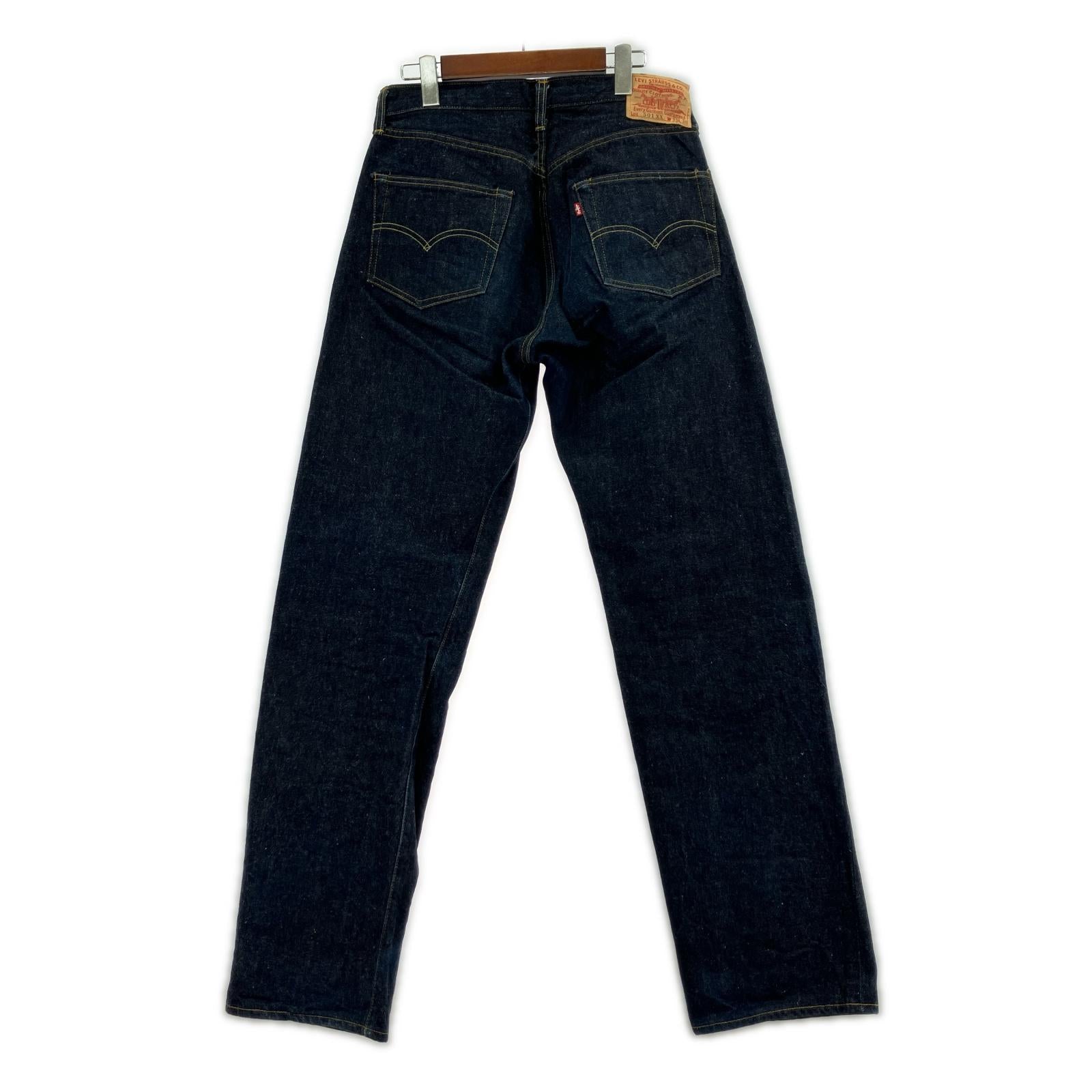 デニムパンツ 90s USA製 バレンシア 501XX 501-0003 濃紺 33 ネイビー