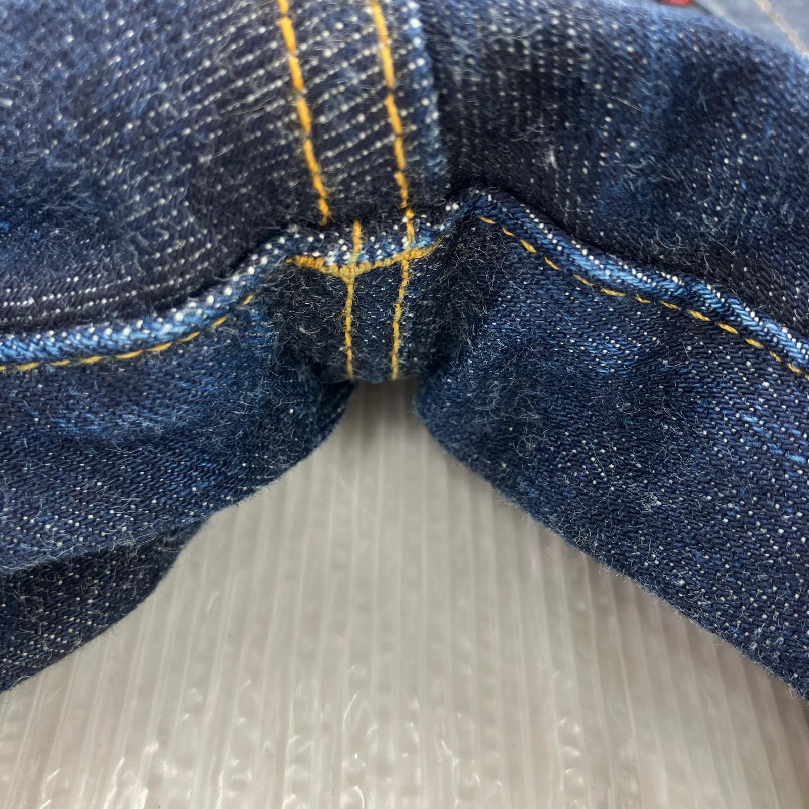 デニムパンツ 90s USA製 バレンシア 501XX 501-0003 濃紺 33 ネイビー
