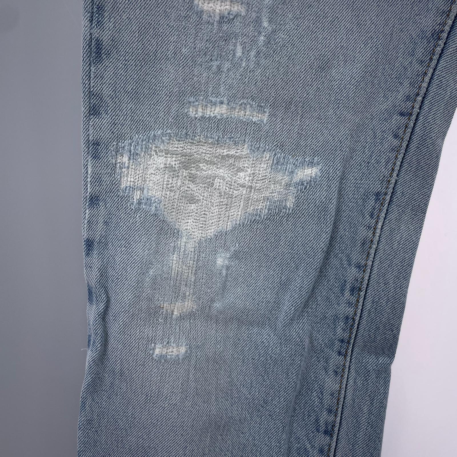 デニムパンツ 70s 501 66後期 ボタン裏6 実寸W27 ブルー