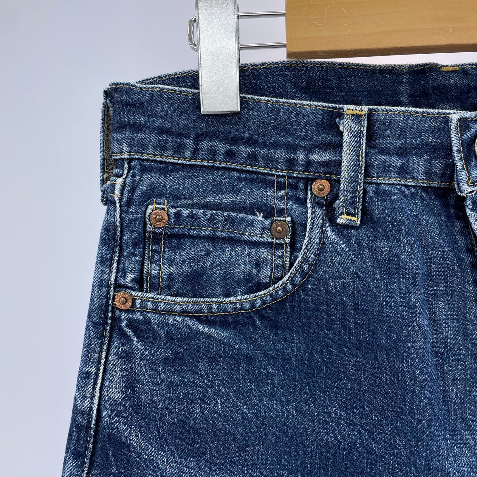 デニムパンツ 501XX センターセット 実寸W29 ブルー