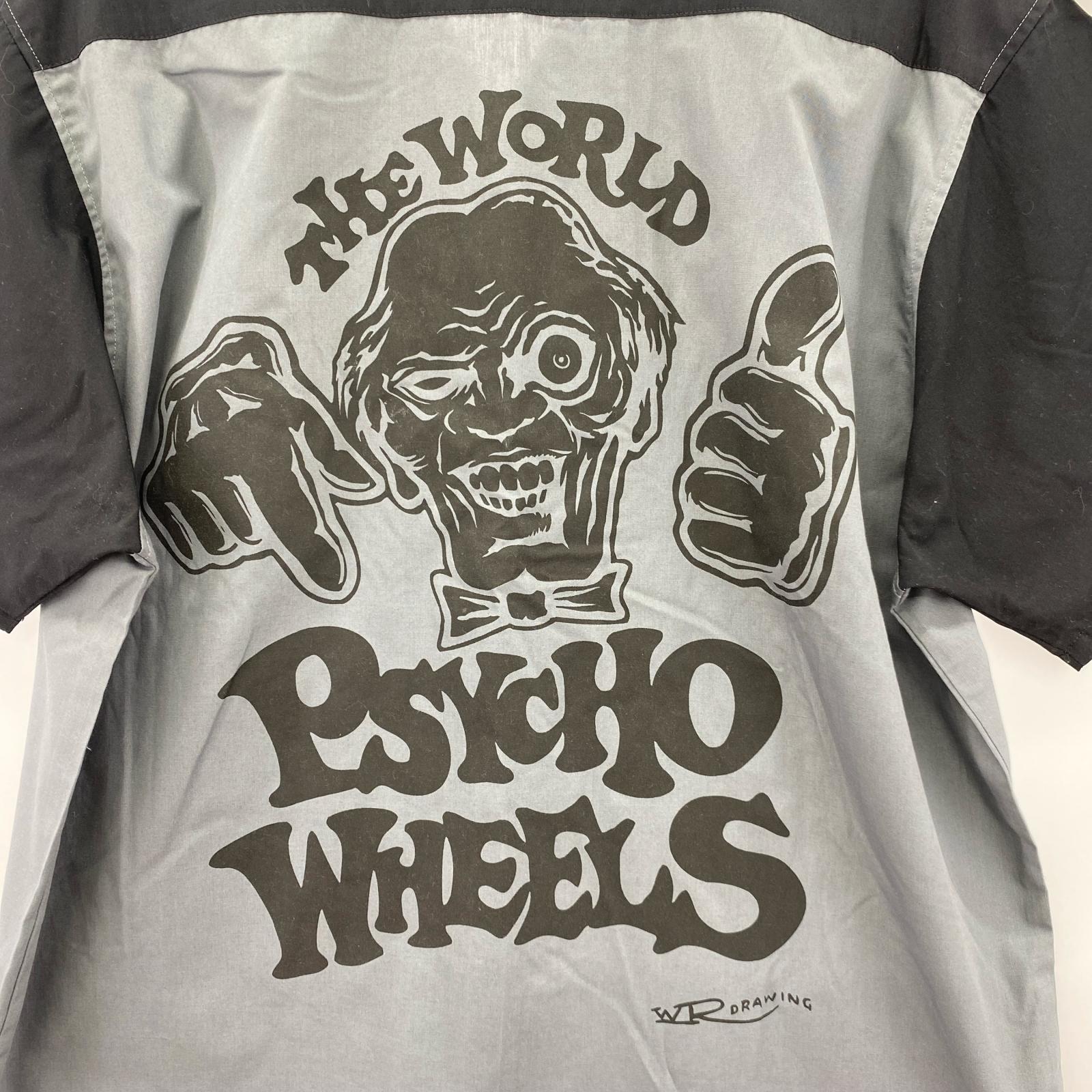 半袖シャツ ボーリングシャツ グレー L グレー