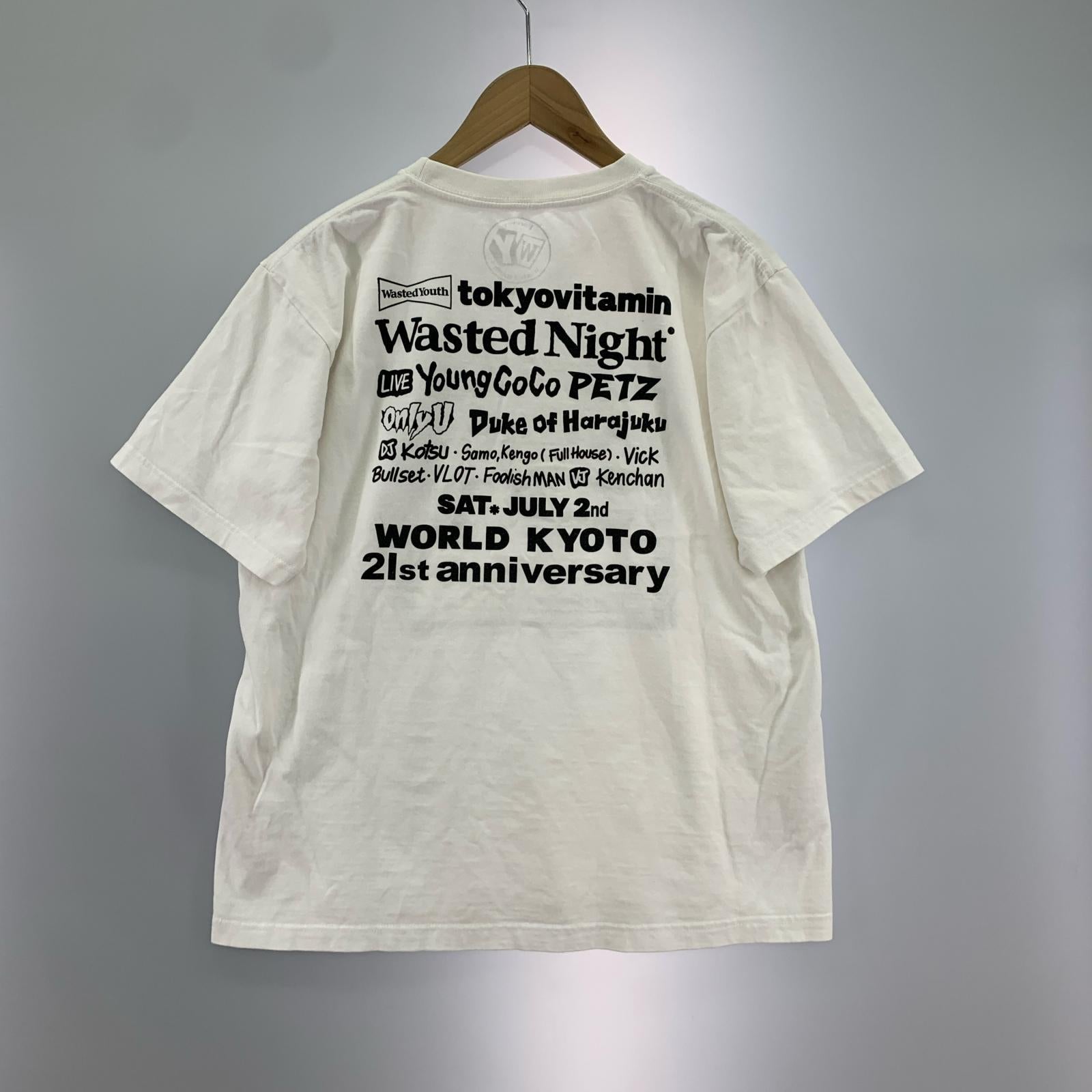 半袖Tシャツ WastedYouth プリントTEE L ホワイト L ホワイト