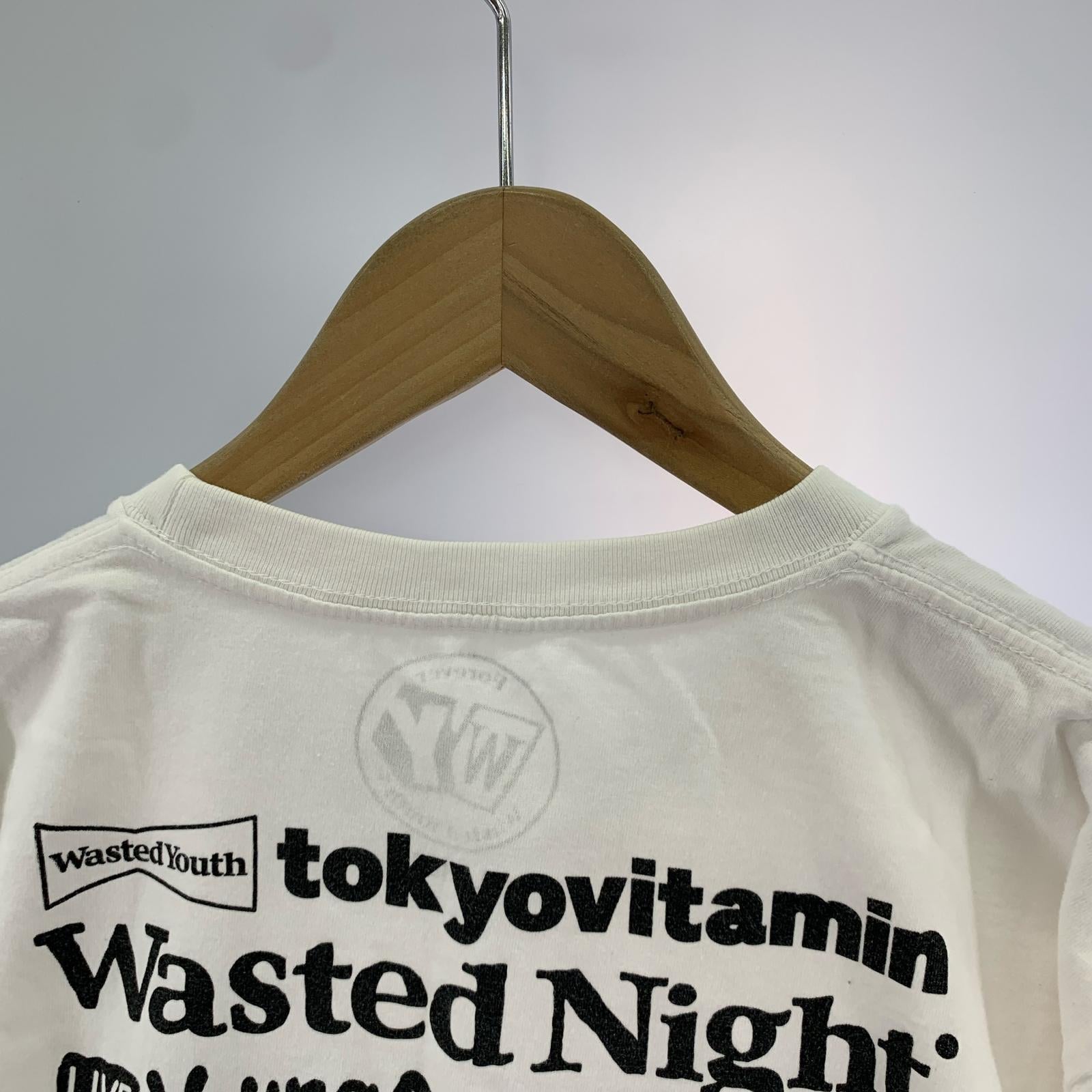 半袖Tシャツ WastedYouth プリントTEE L ホワイト L ホワイト