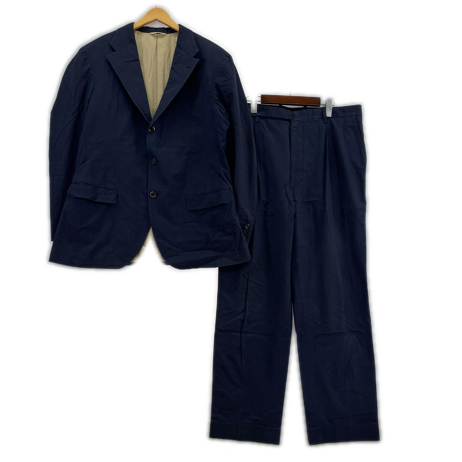 ジャケット Sartoria Raffaniello コットンセットアップ ネイビー ネイビー