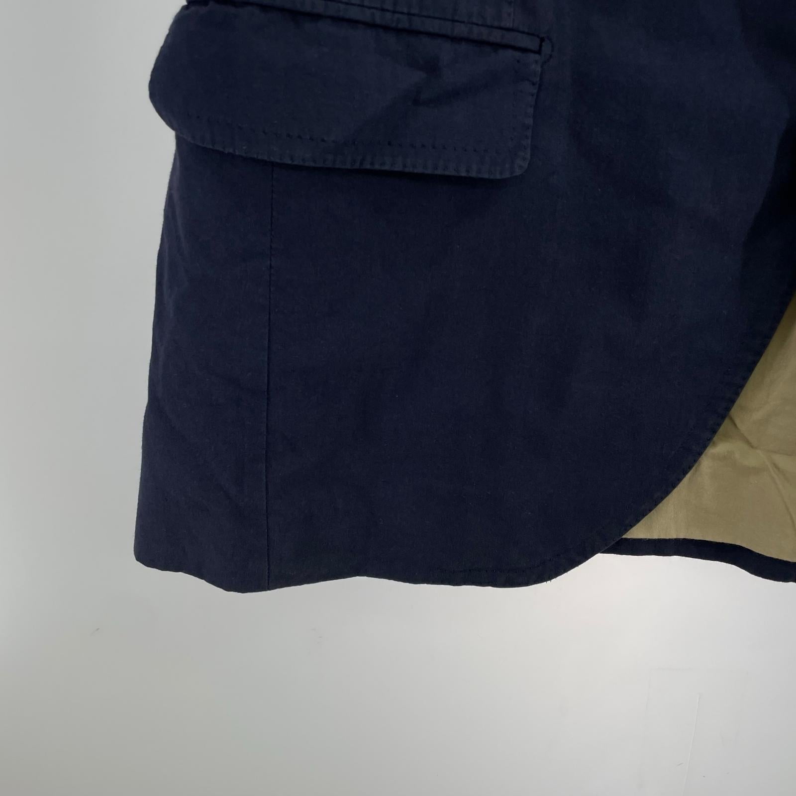 ジャケット Sartoria Raffaniello コットンセットアップ ネイビー ネイビー