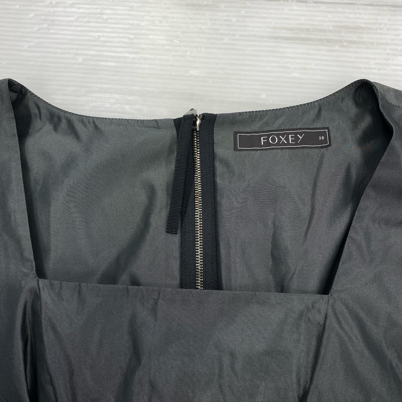 ワンピース FOXEY ノースリーブワンピース 38 グレー 38 グレー