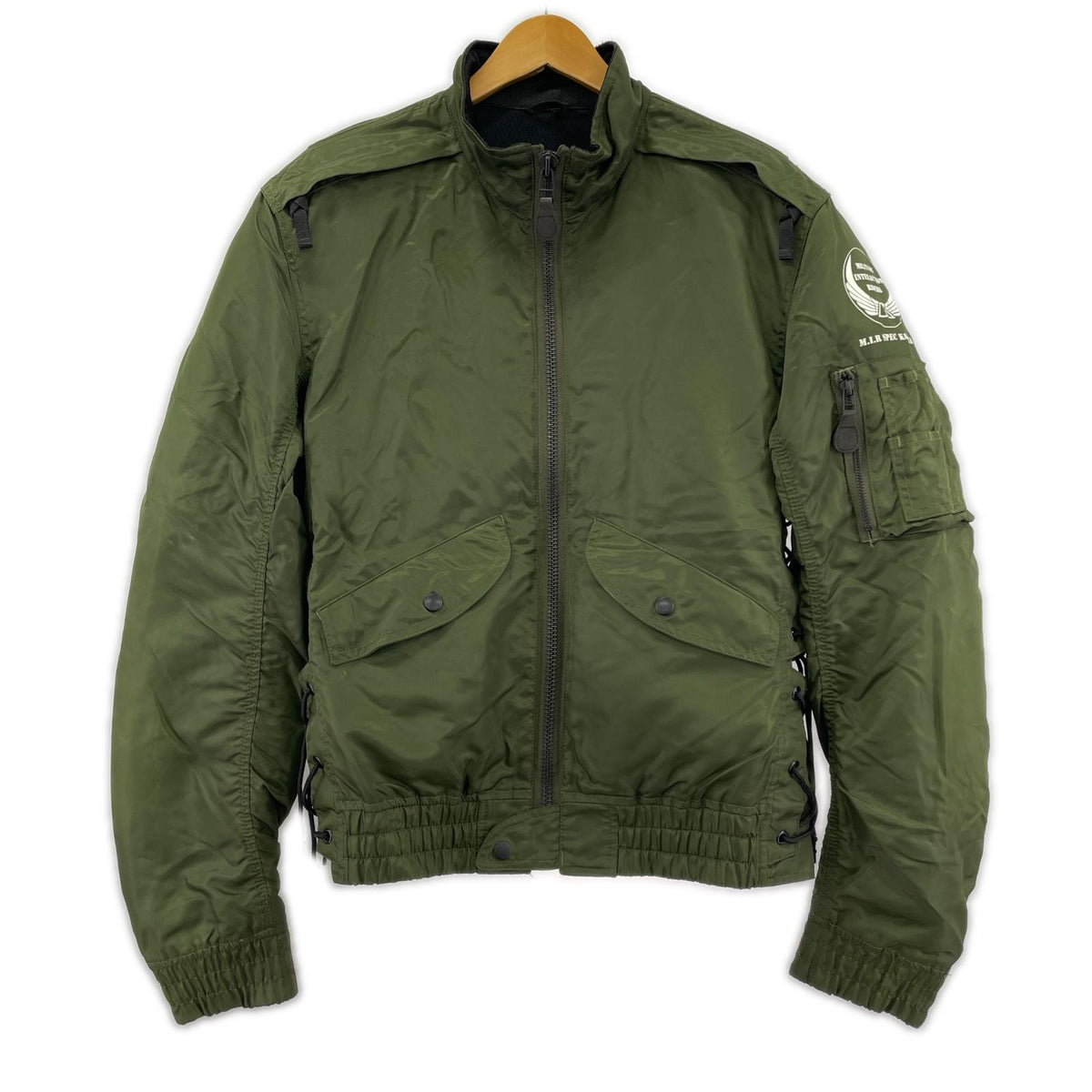 ジャケット KADOYA ナイロン バイクジャケット カーキ(L) L グリーン