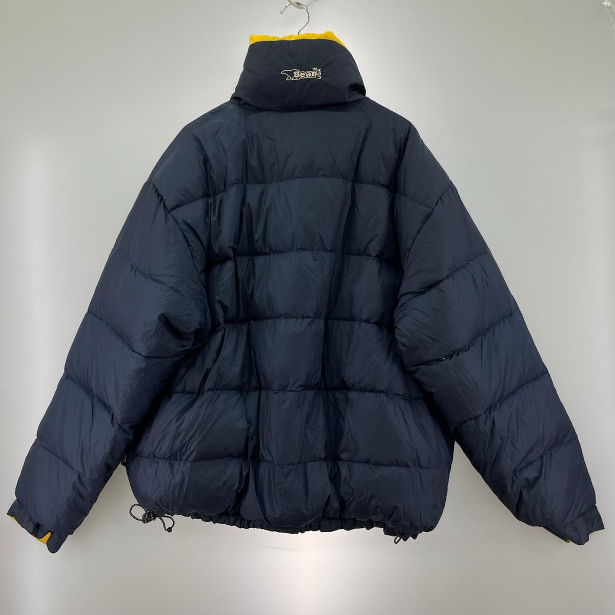 ダウンジャケット BEAR リバーシブル 黄 L イエロー