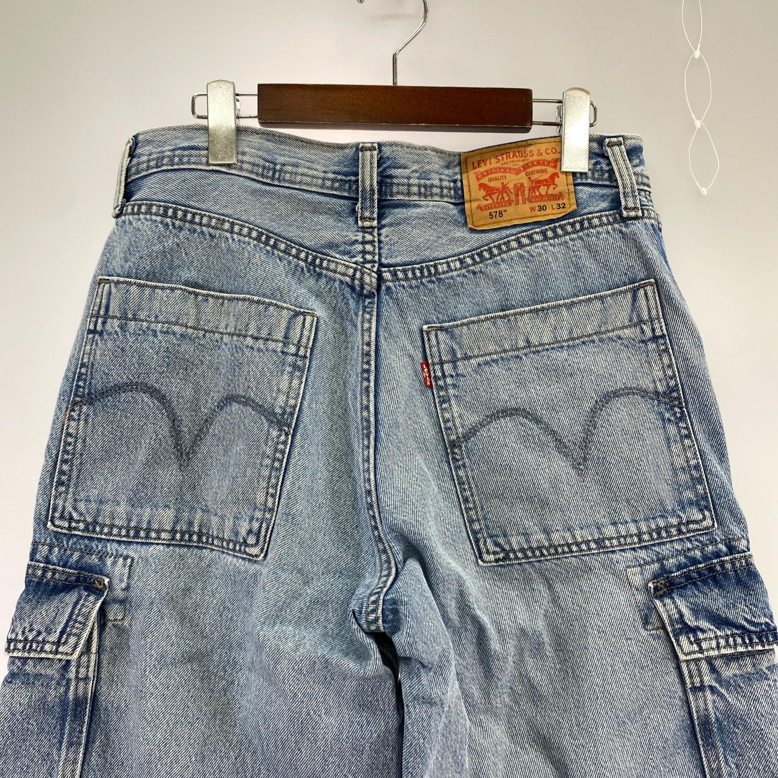 デニムパンツ Lot578 Baggy Cargo 30 ブルー