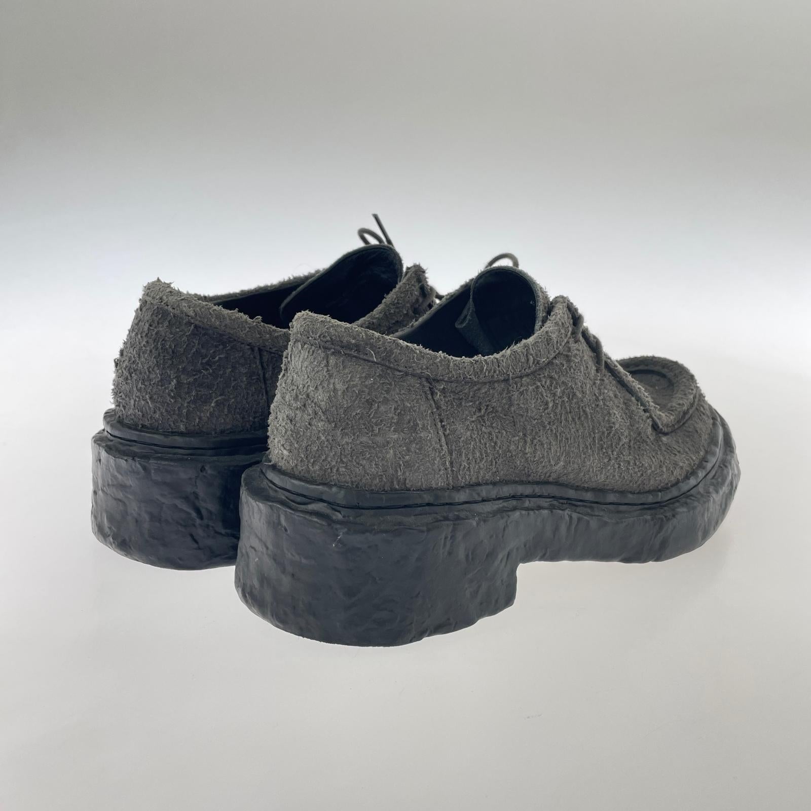 スニーカー CAMPER Lab Vamonos Gray Leather Lace-Up shoes 42 グレー ブラック
