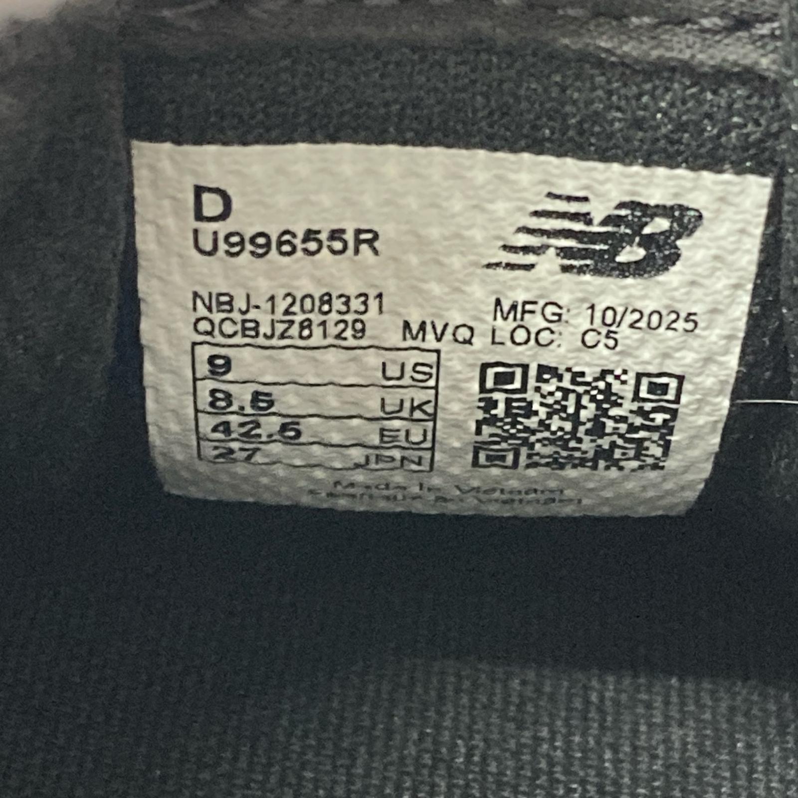 スニーカー 996 27cm (US9 UK8 1/2 EU44) ブラック