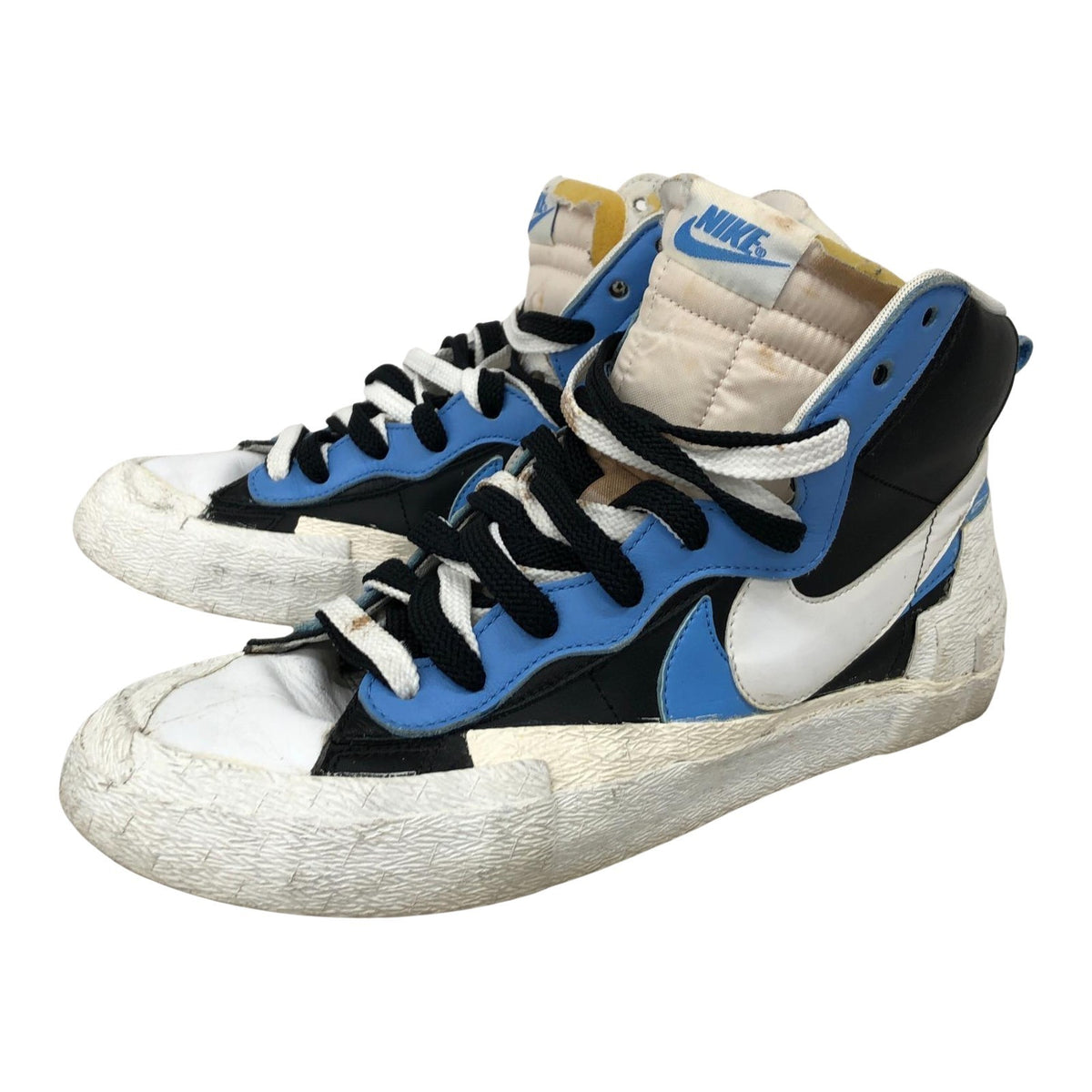 スニーカー sacai × NIKE BLAZER MID 黒/青 (27) 27cm (US9 UK8 1/2 EU44)