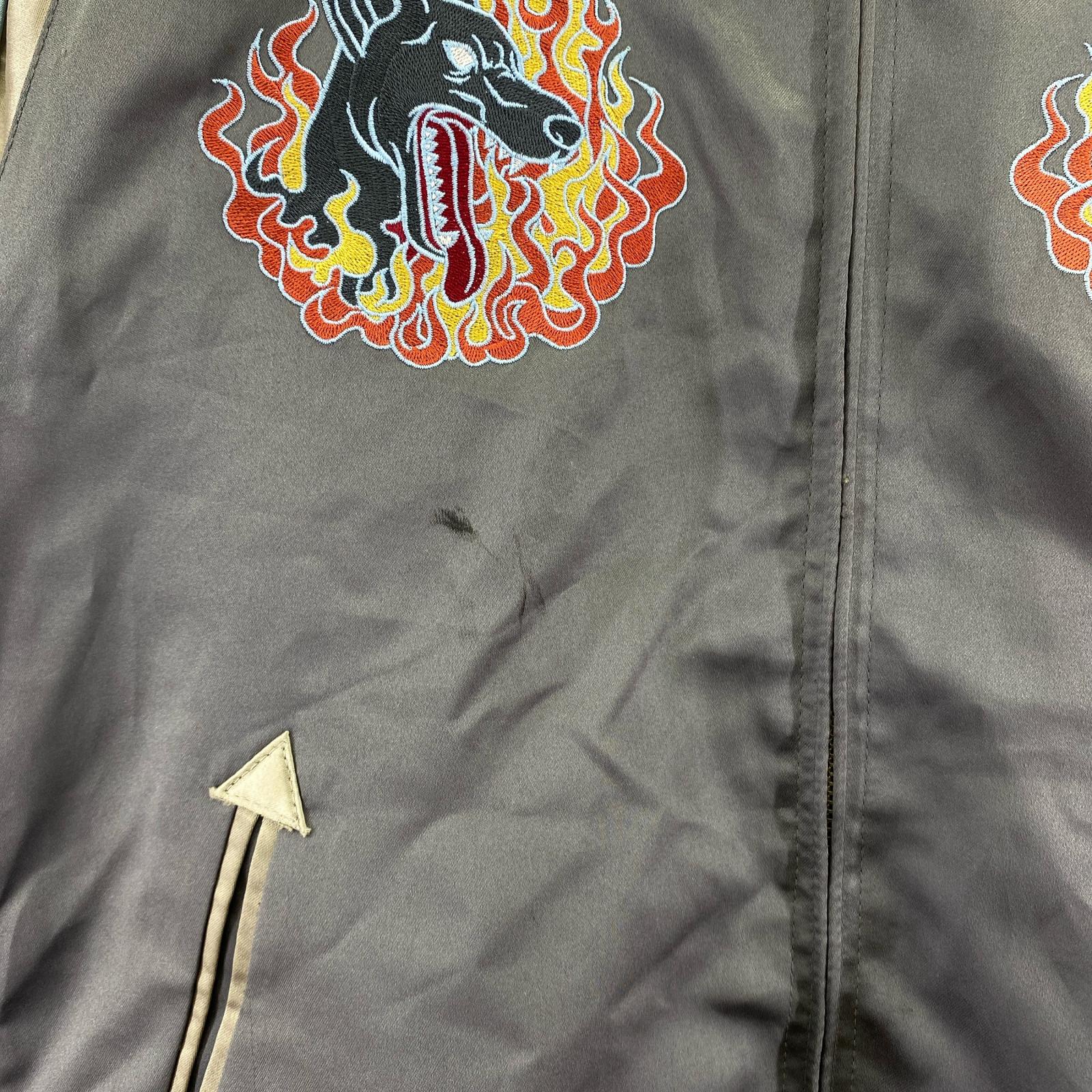ジャケット HOUND DOG リバーシブルスカジャン M