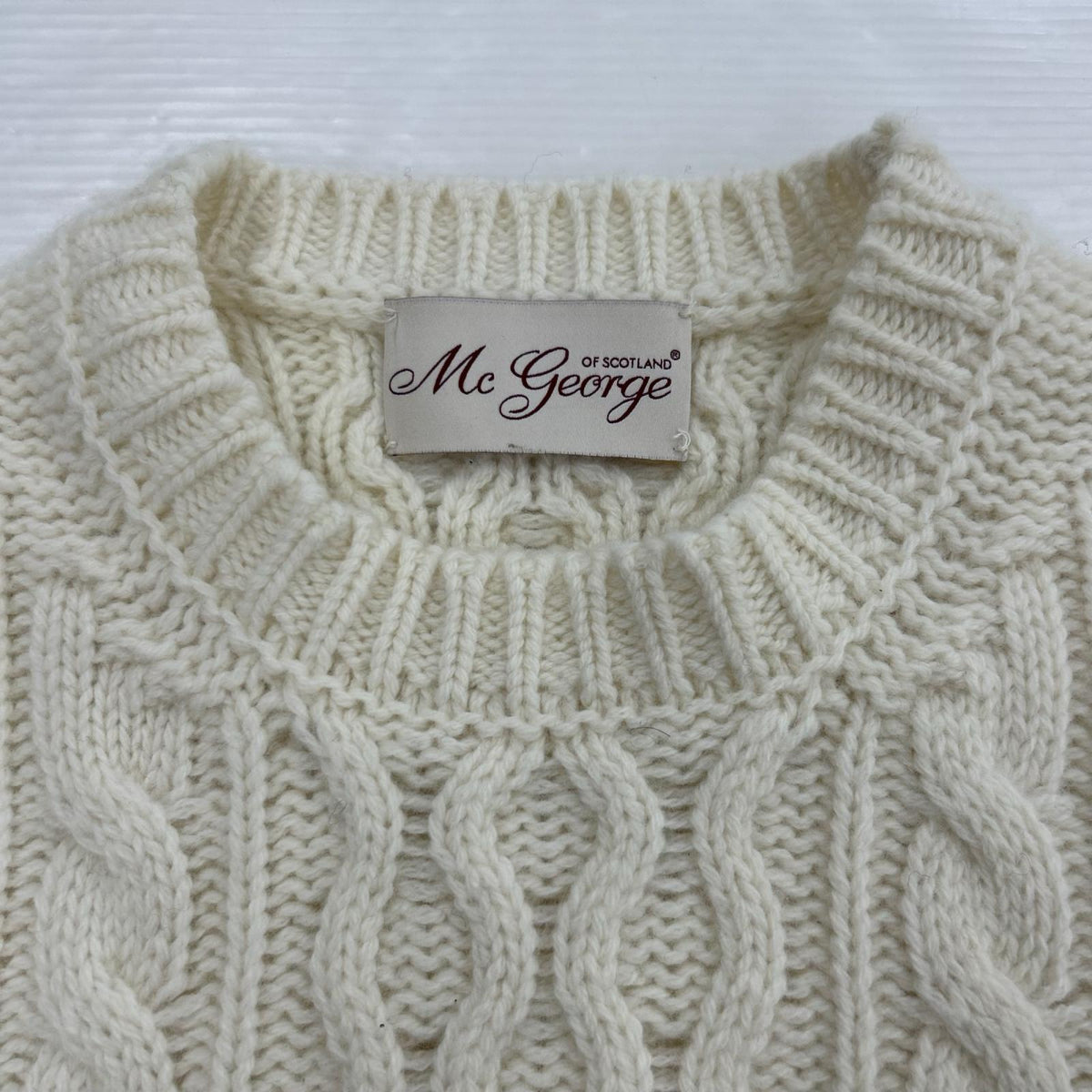 ニット MC GEORGE カシミヤ混 アランニット 40