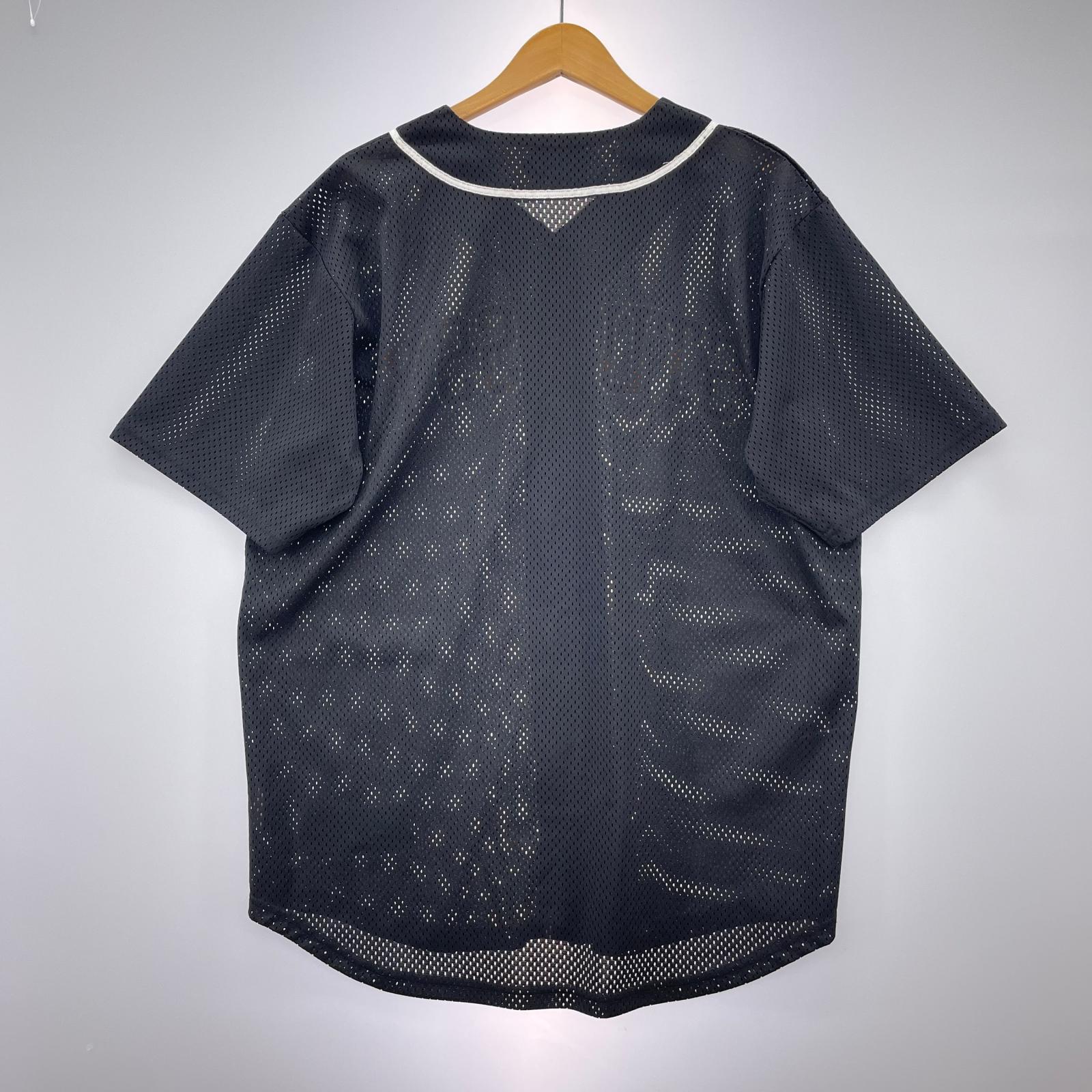 半袖シャツ ベースボールシャツ L ブラック