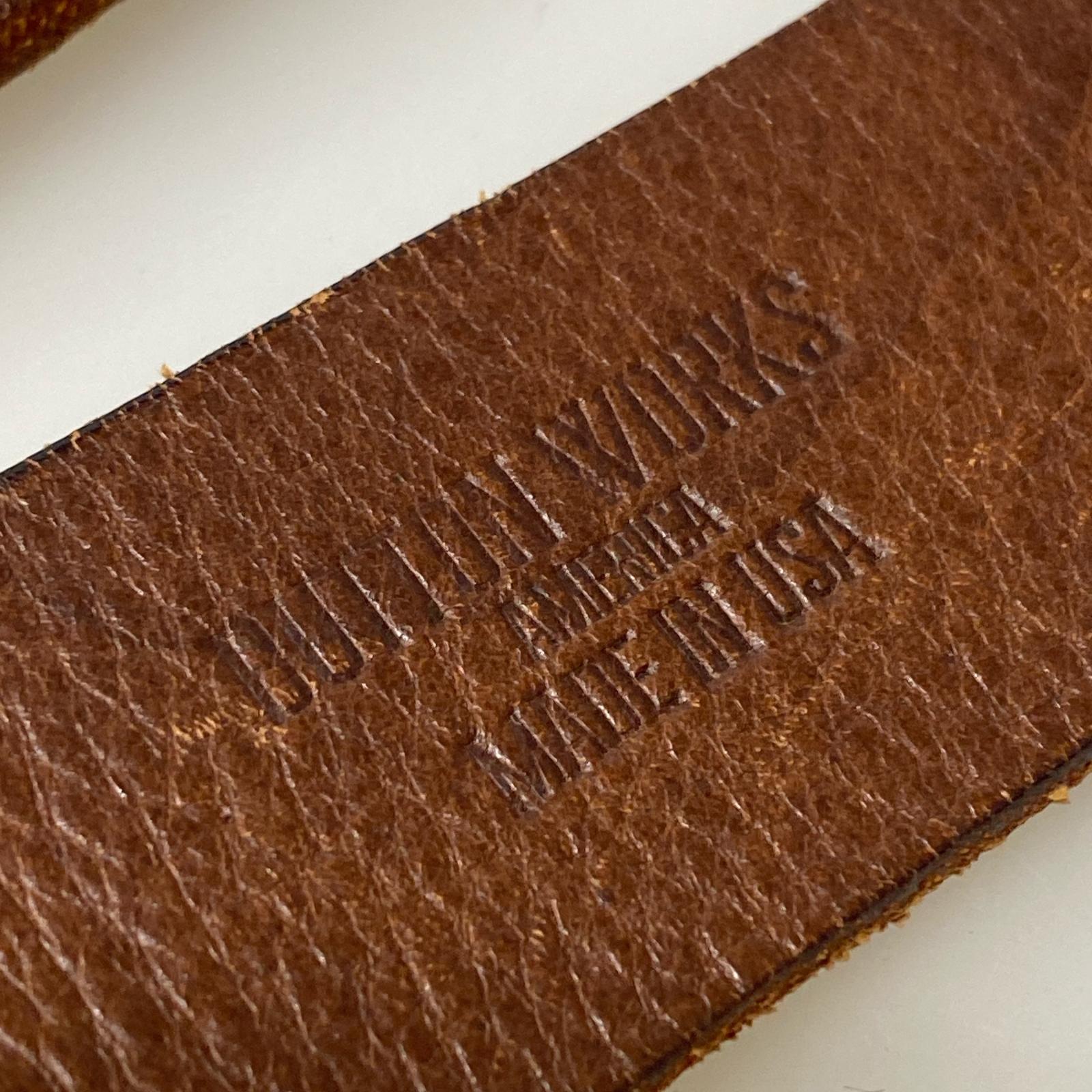 その他アクセサリー BUTTON WORKS ベルトエンドコンチョ ベルト ブラウン