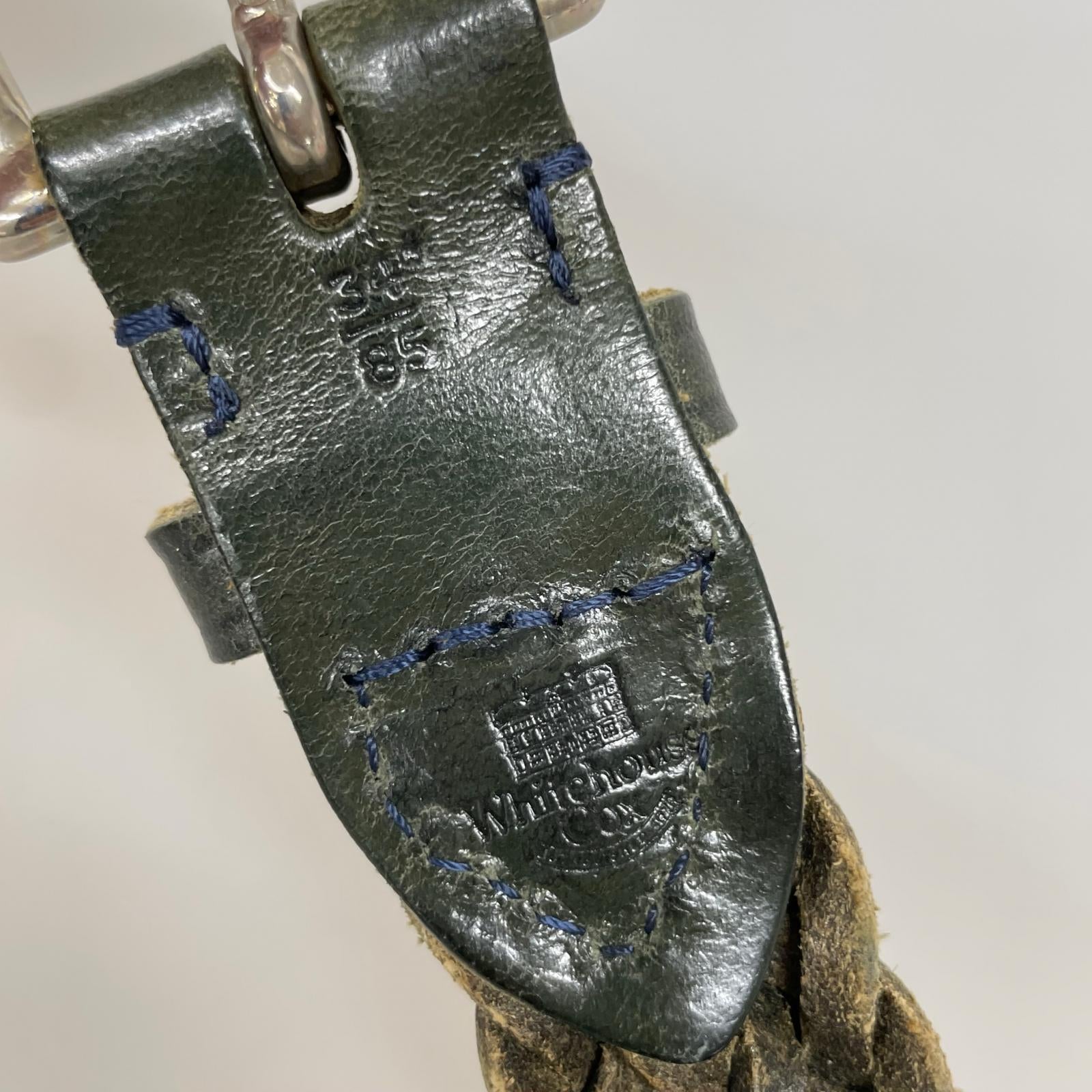 その他アクセサリー メッシュレザーベルト 緑 グリーン