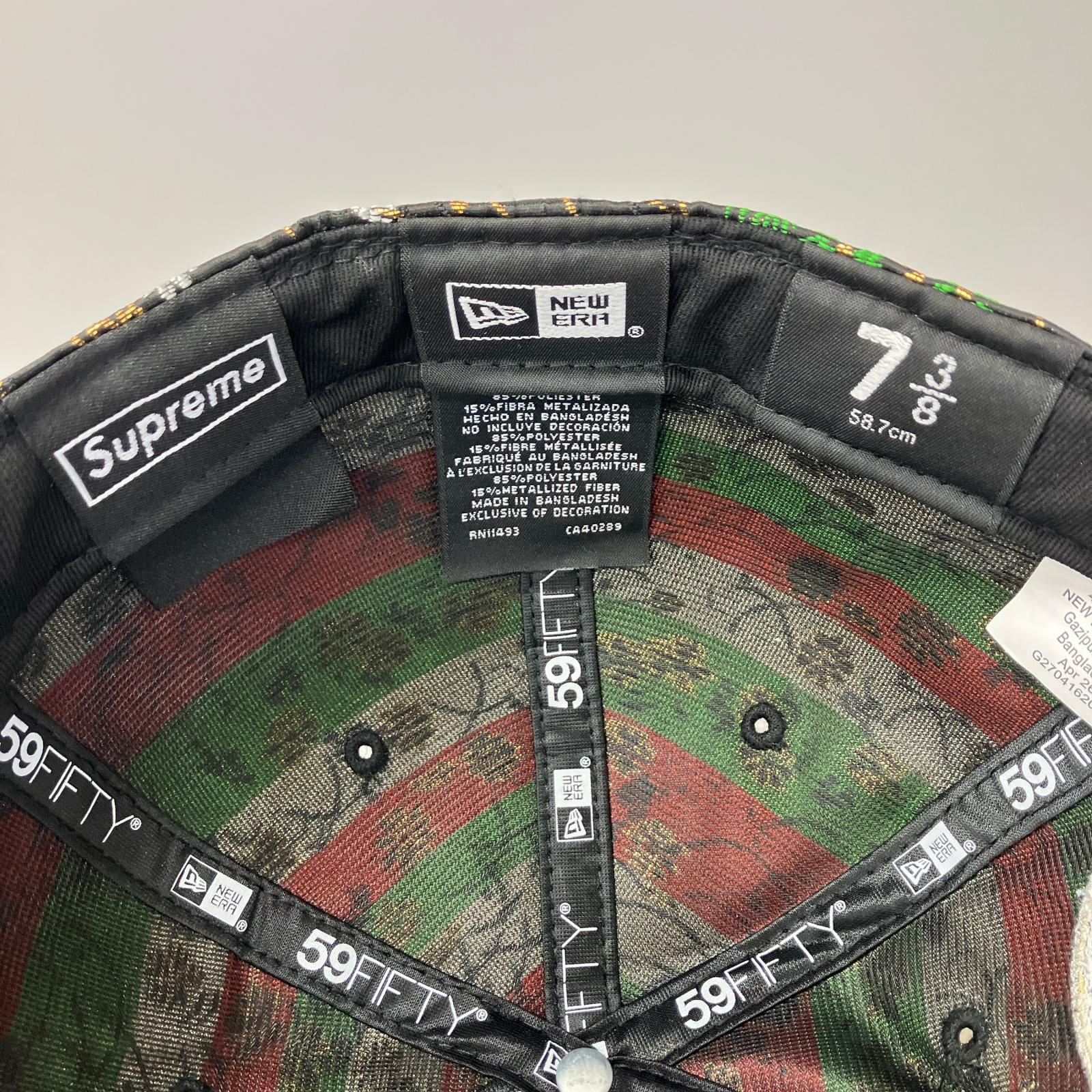 キャップ 26ss Floral Jacquard New era キャップ 黒 マルチカラー