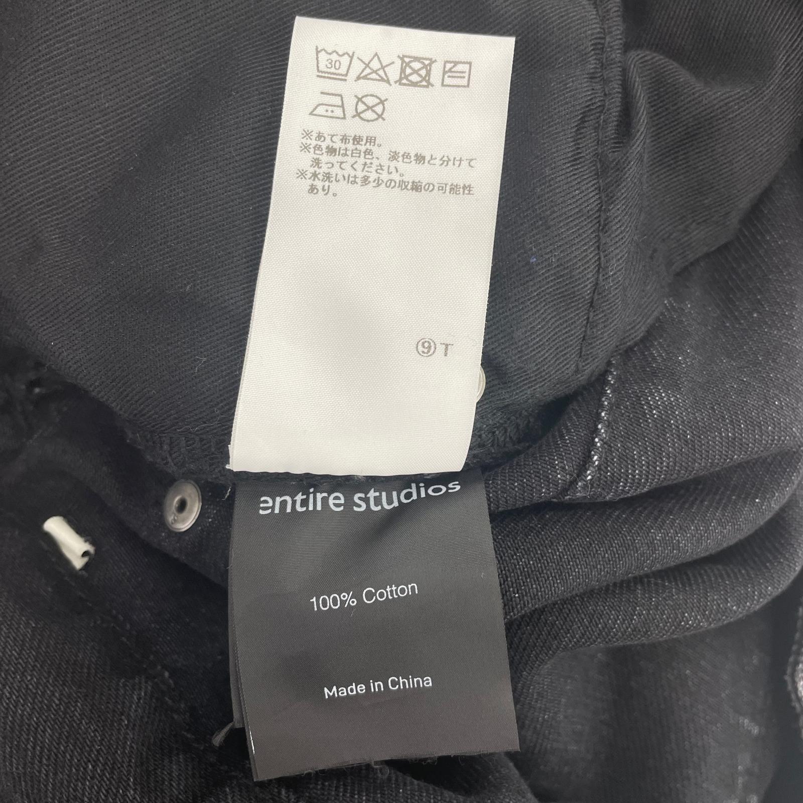 デニムパンツ entire studios GEM JEANS MAGNETITE L ブラック