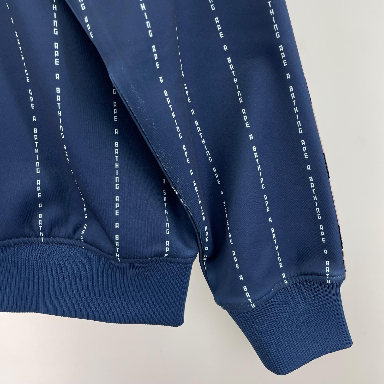 ジャケット ストライプジャケット 青 M M ブルー
