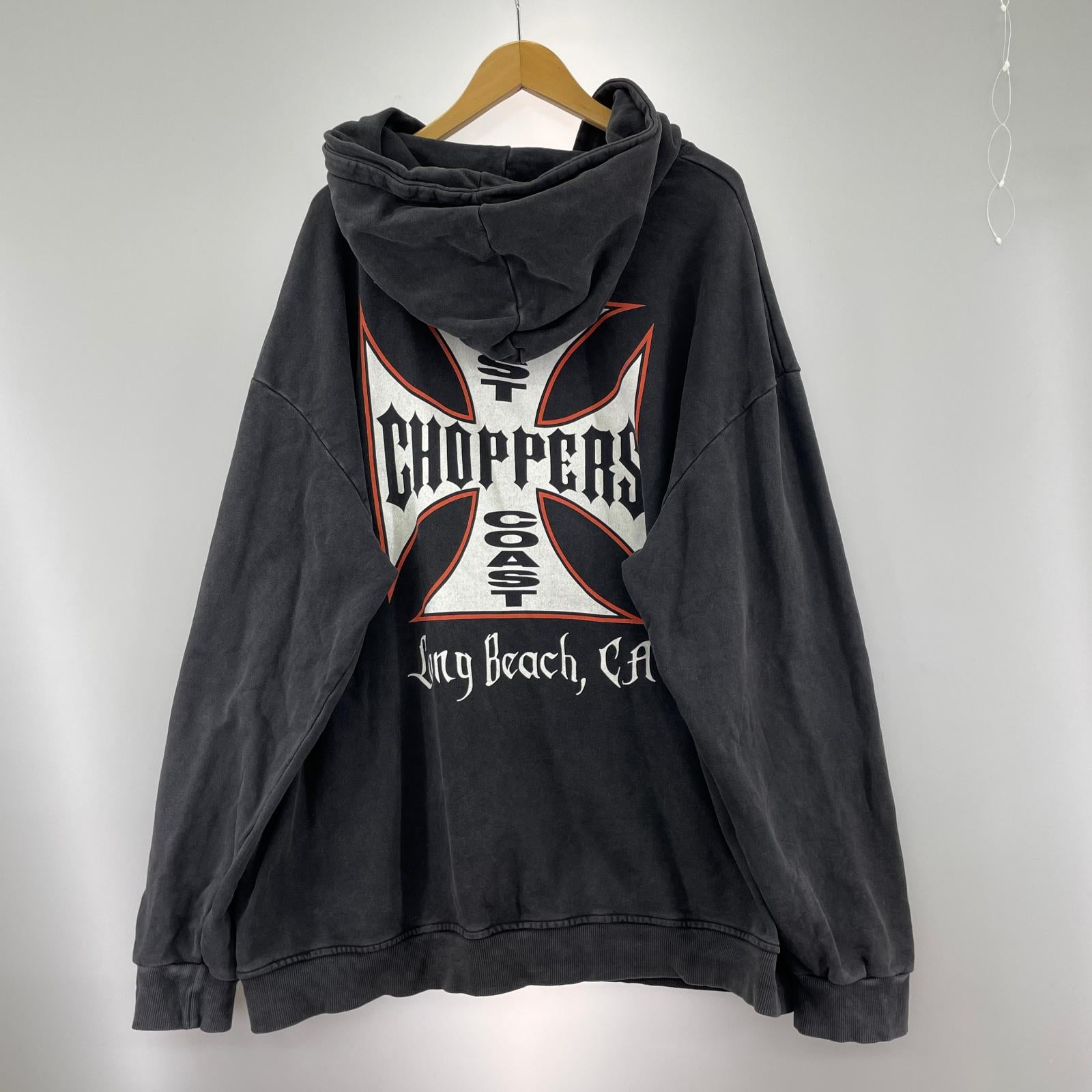 パーカー WEST COAST CHOPPERS プリントパーカーXXL ブラック
