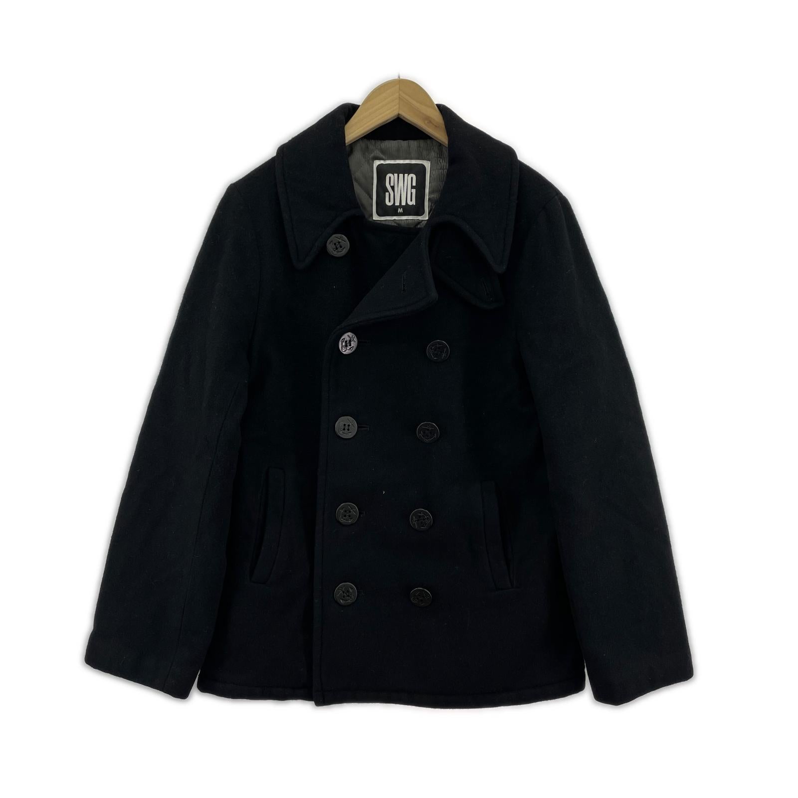 ジャケット SWAGGER SWG BLACK PLATINUM Pコート 黒(M) M ブラック