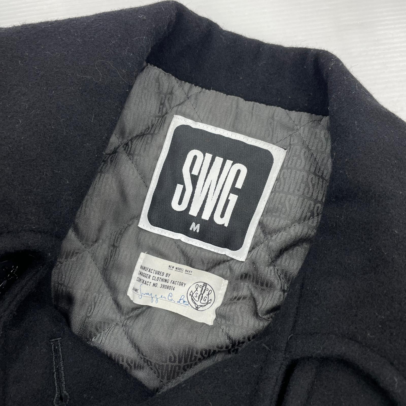 ジャケット SWAGGER SWG BLACK PLATINUM Pコート 黒(M) M ブラック