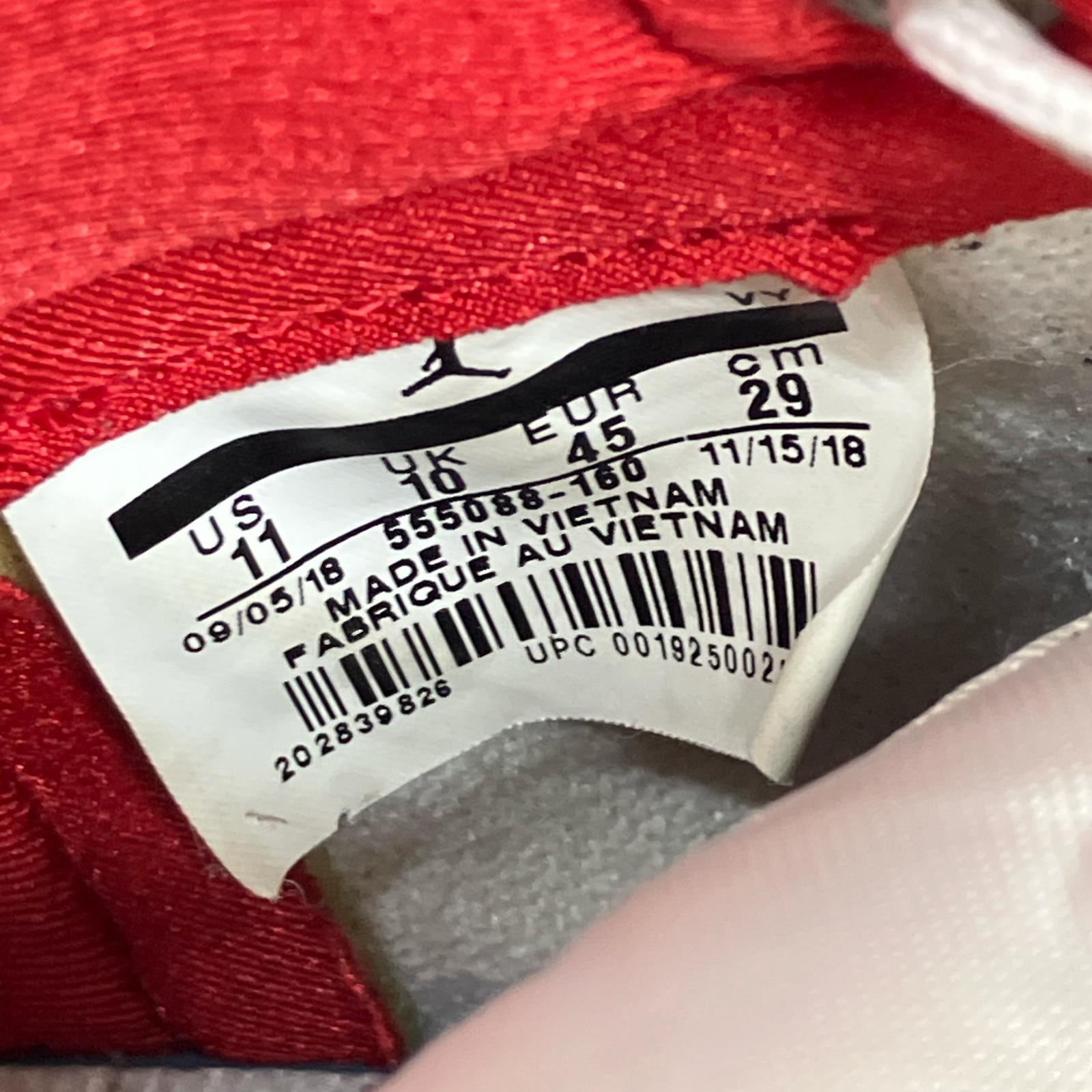 スニーカー AIR JORDAN 1 RETRO HI OG Sail University Red 555088-160 (29.0) 29cm (US11 UK10 1/2 EU48) ホワイト
