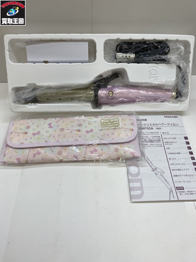 TESCOM セーラームーン ムーンクリスタルヘアアイロン SMW752A-P 理美容家電