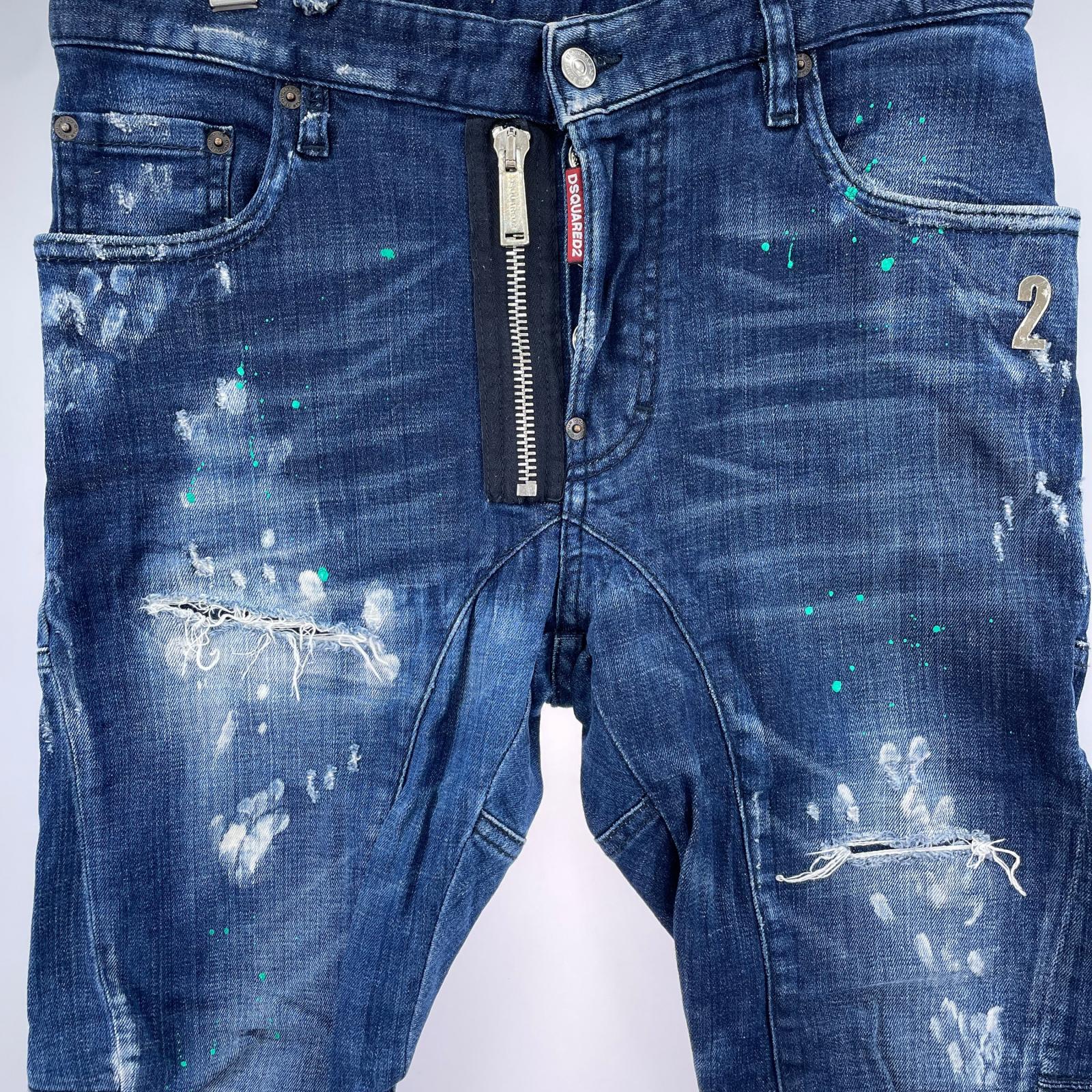 デニムパンツ DSQUARED2 デニム・ジーンズ 44 ネイビー