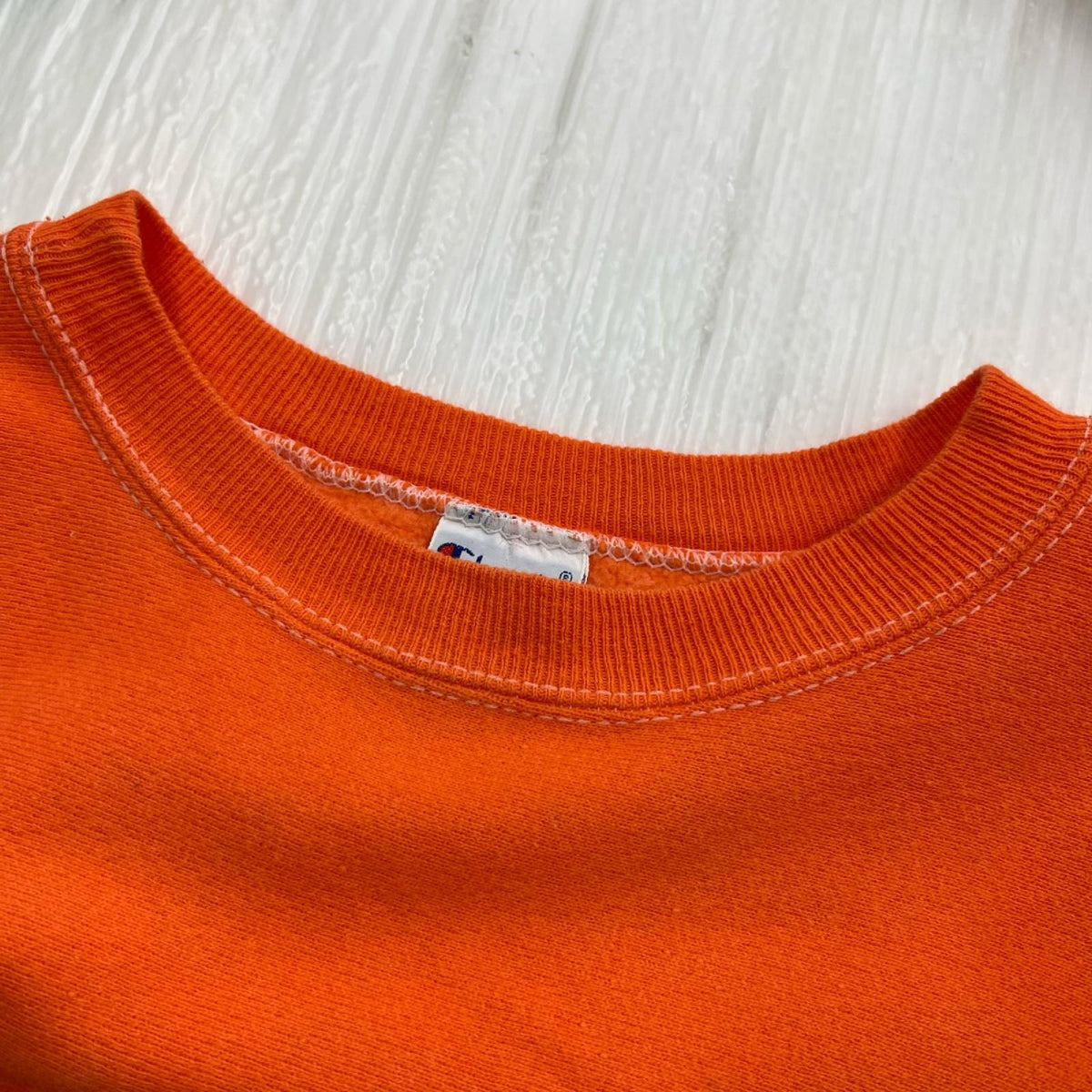スウェット REVERSE WEAVE 刺繍タグ オレンジ M M オレンジ