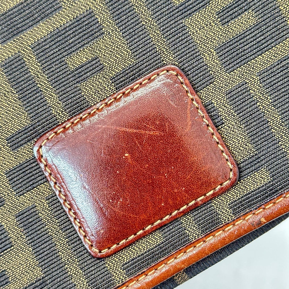 FENDI OLD 総柄 ショルダーバッグ 茶