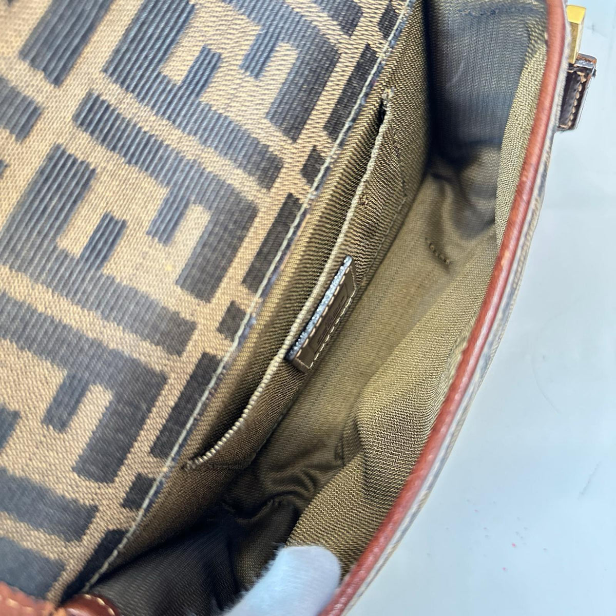 FENDI OLD 総柄 ショルダーバッグ 茶