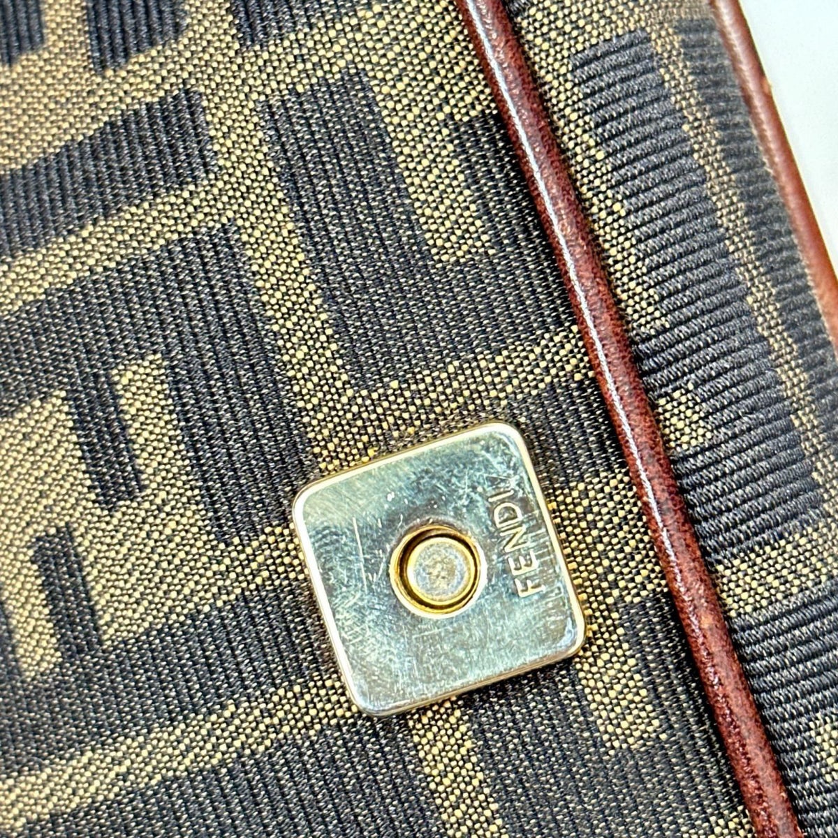 FENDI OLD 総柄 ショルダーバッグ 茶