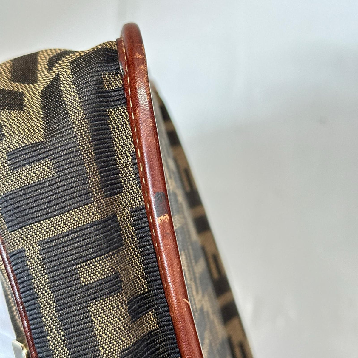 FENDI OLD 総柄 ショルダーバッグ 茶