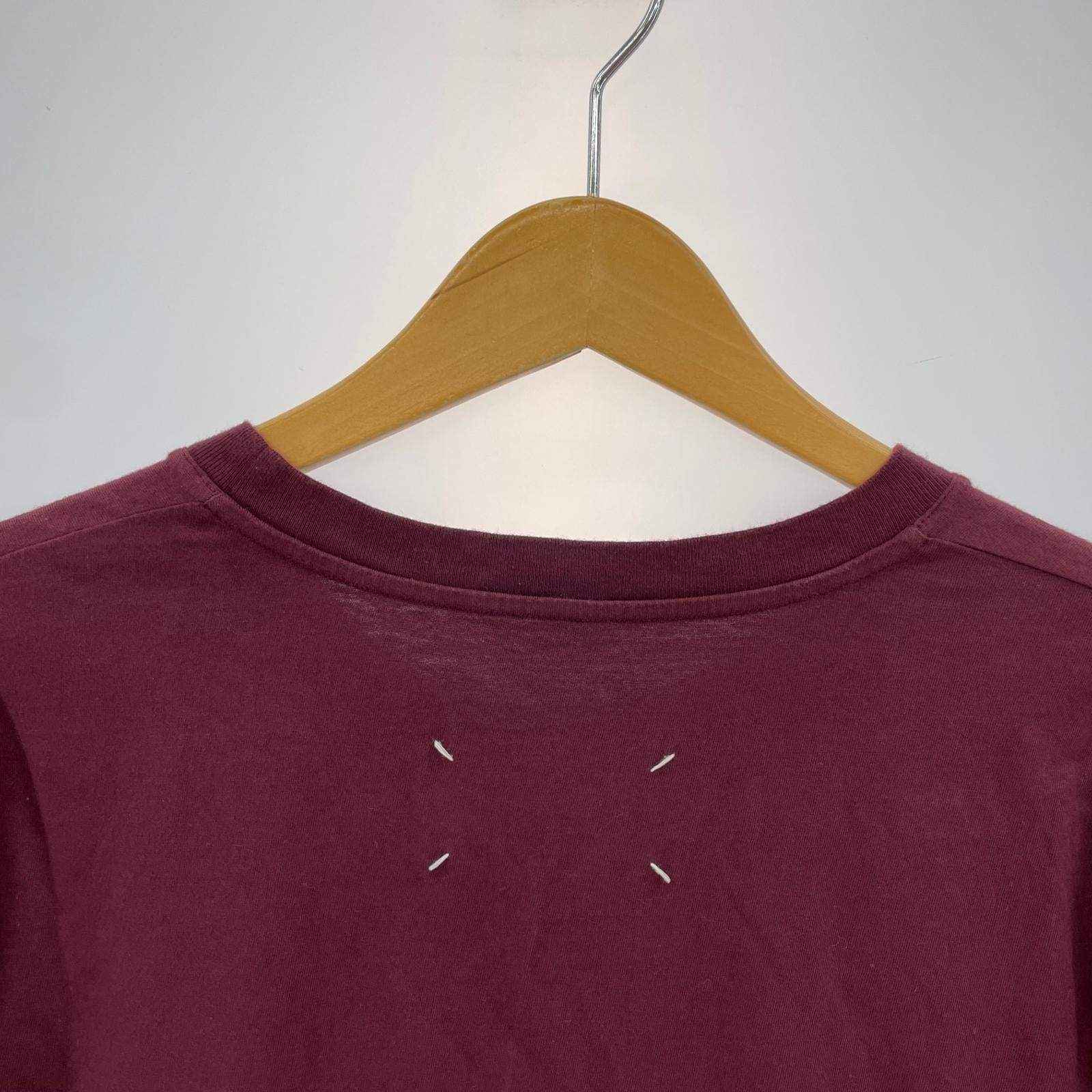 半袖Tシャツ ネームタグ Tシャツ ボルドー 48 48