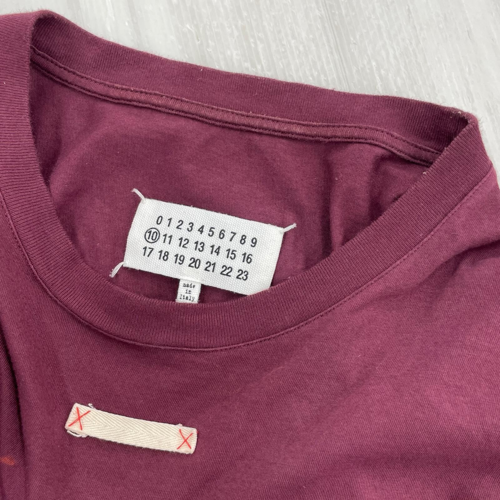 半袖Tシャツ ネームタグ Tシャツ ボルドー 48 48