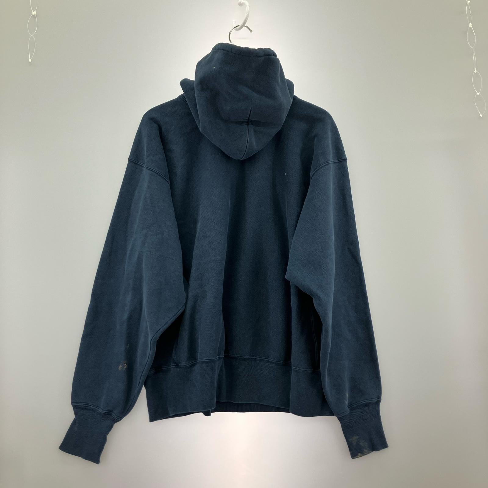 パーカー 00s REVERSE WEAVE IOWA ネイビー (L) L ネイビー