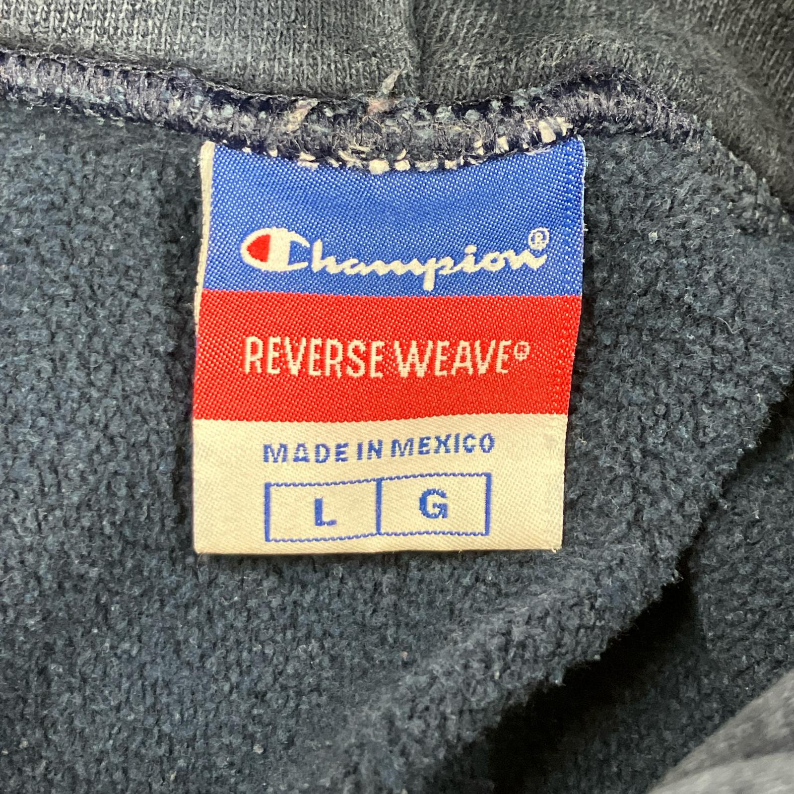 パーカー 00s REVERSE WEAVE IOWA ネイビー (L) L ネイビー