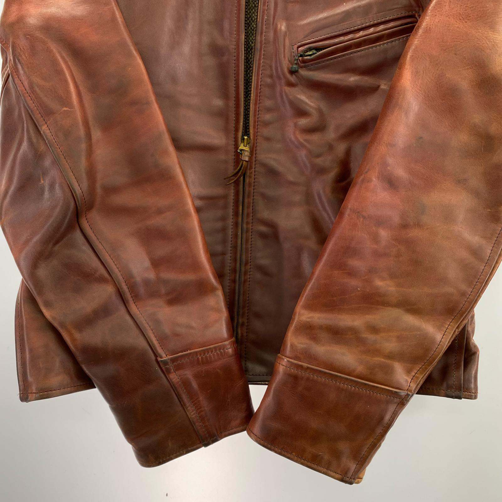 ジャケット Aero Leather ハイウェイマン ブラウン 36 36 ブラウン