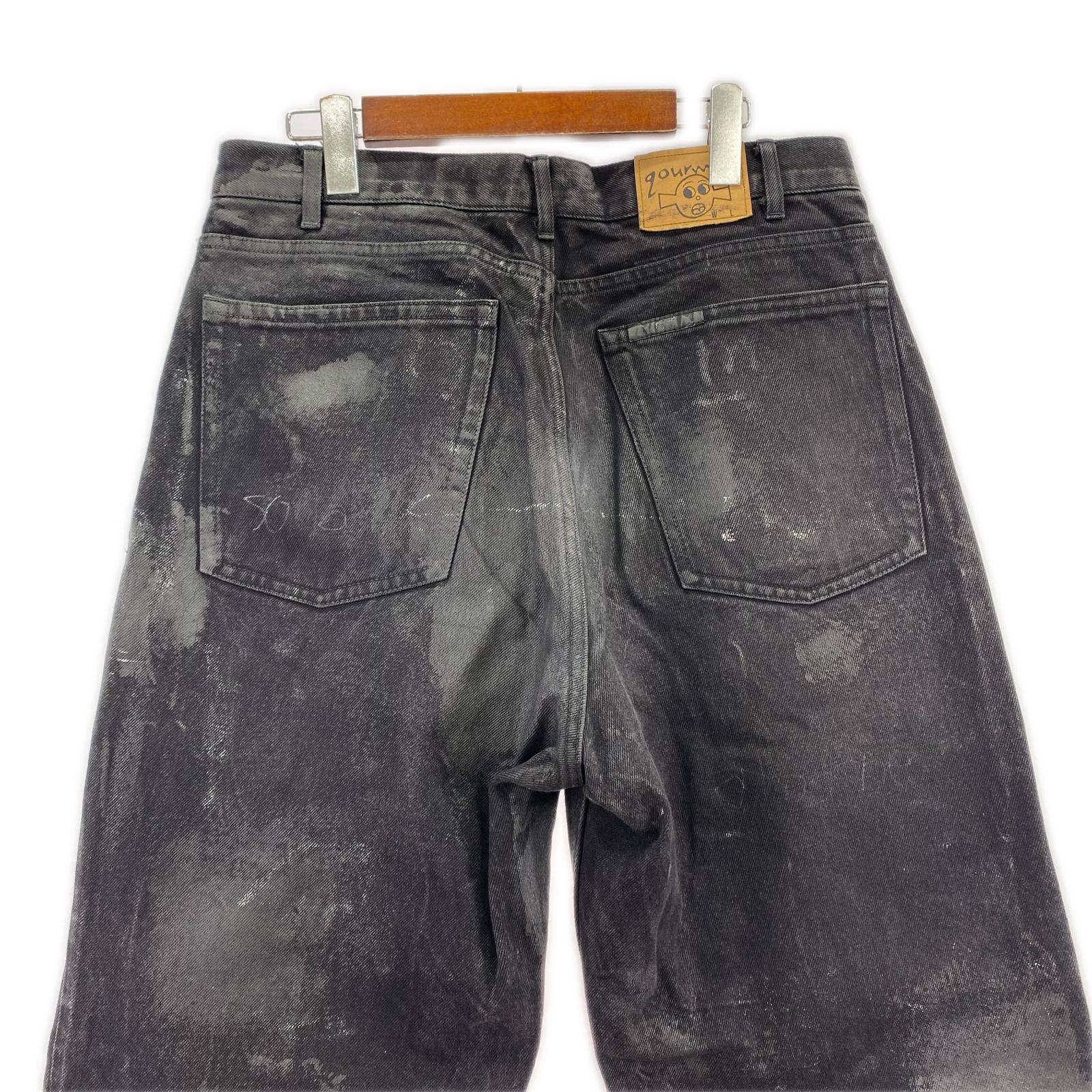 デニムパンツ 1 / 8 gourmet jeans for SUPPLY / LOOSE ブラック