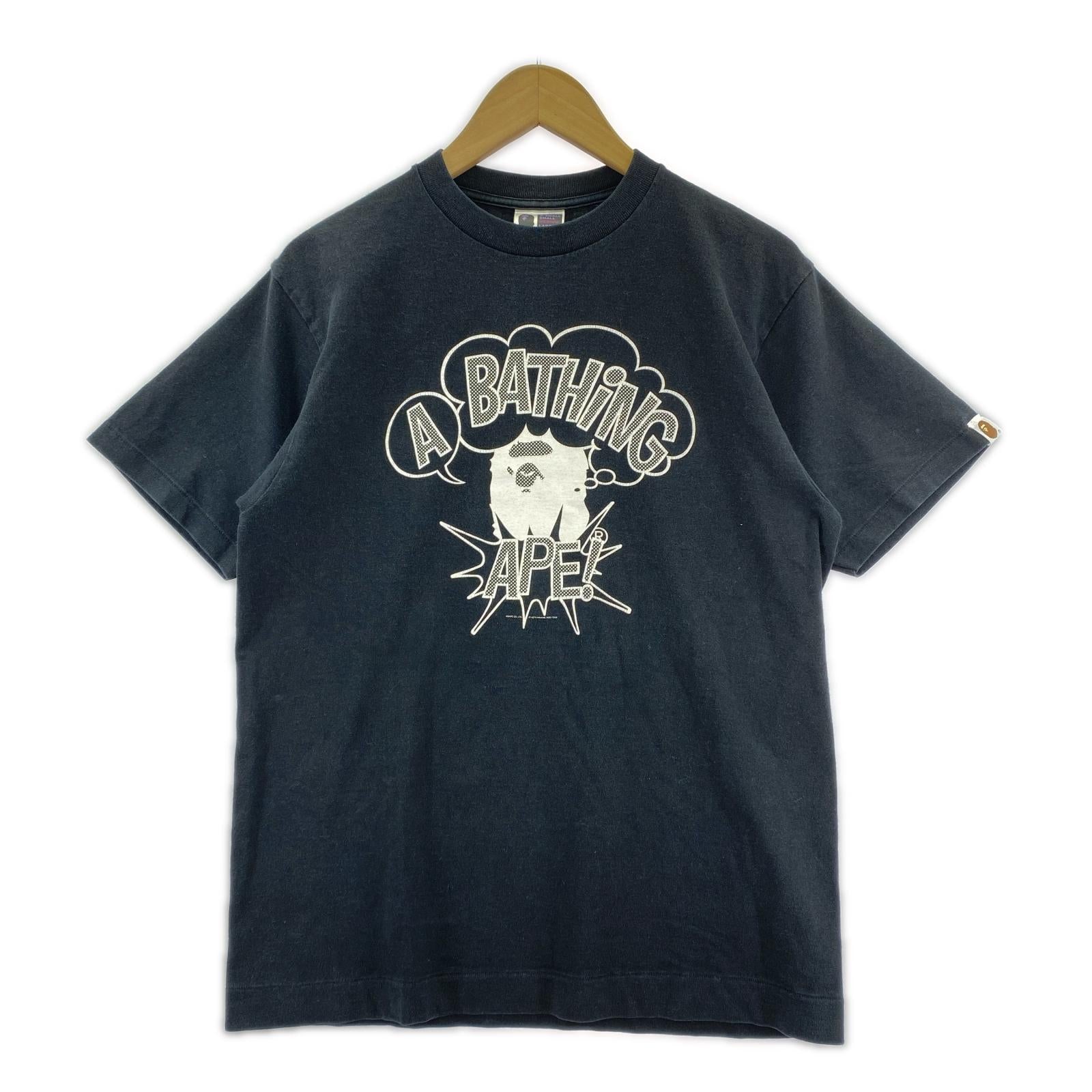 半袖Tシャツ 00s 吹き出しロゴ ブラック (M) M ブラック