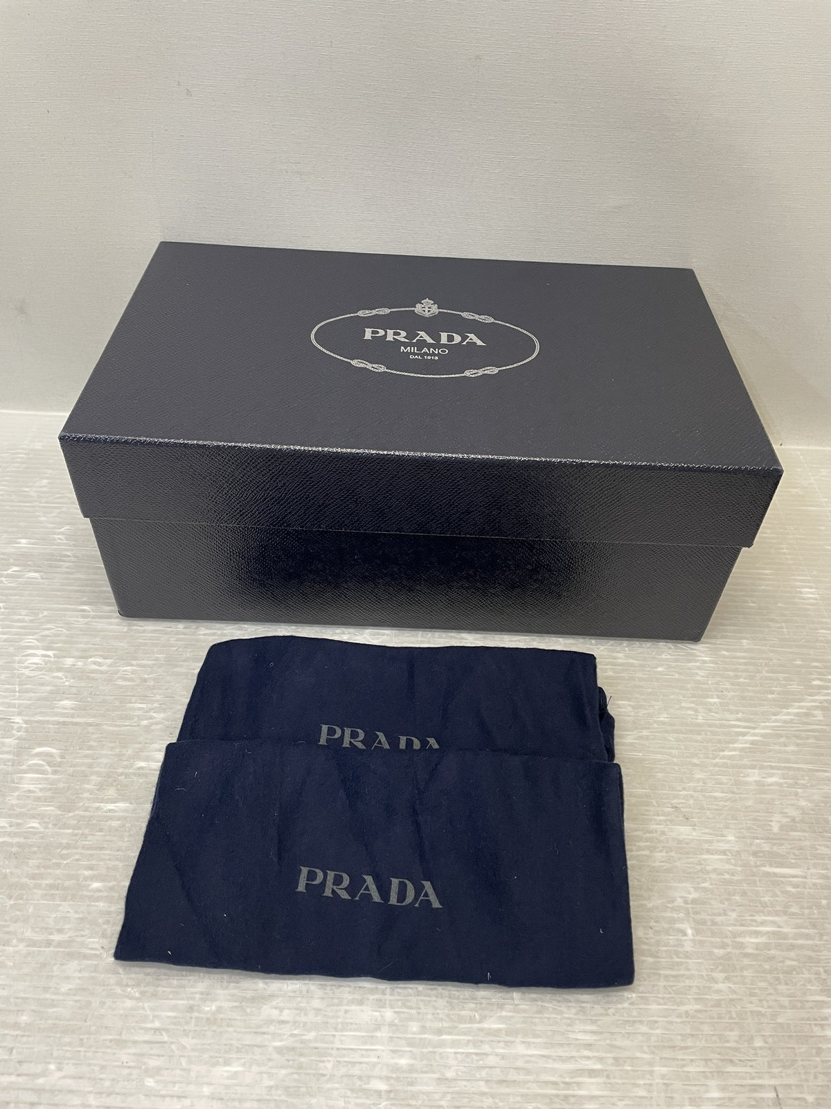 PRADA カーフレザー デザインブーツ 6 1/2 茶 2EG127