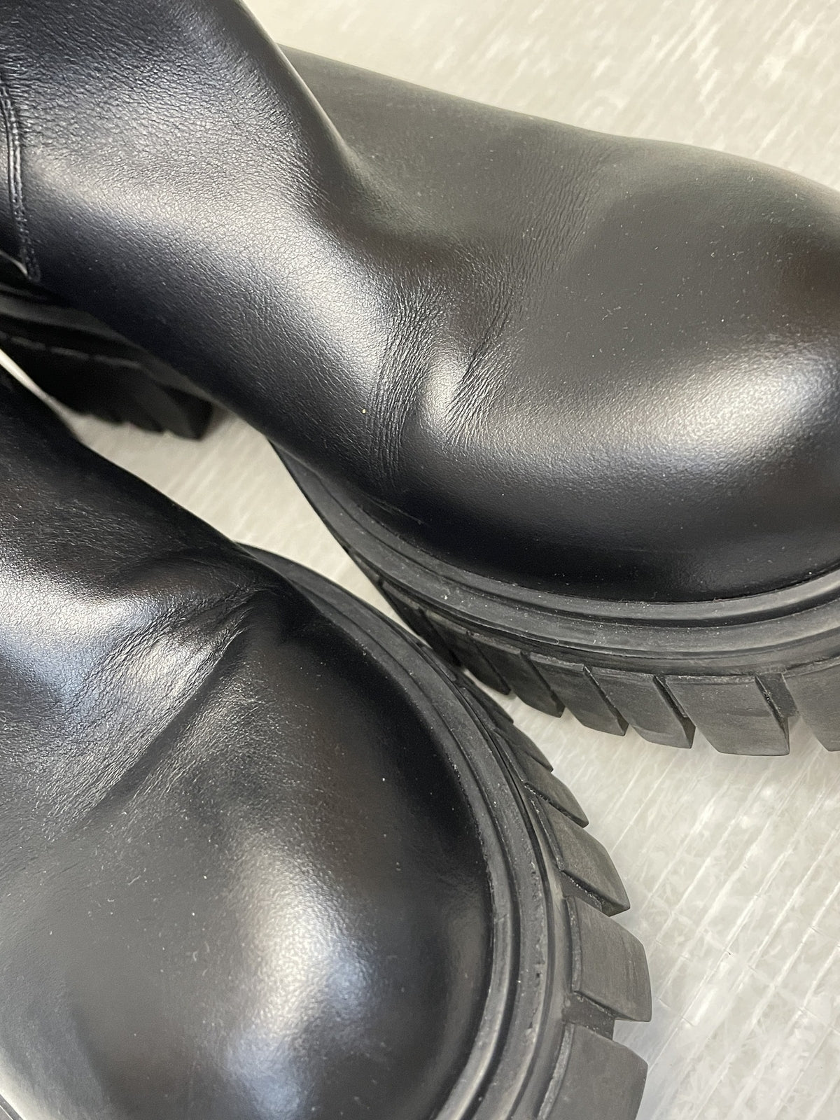 VERSACE サイドメデューサ レザーブーツ 40 黒