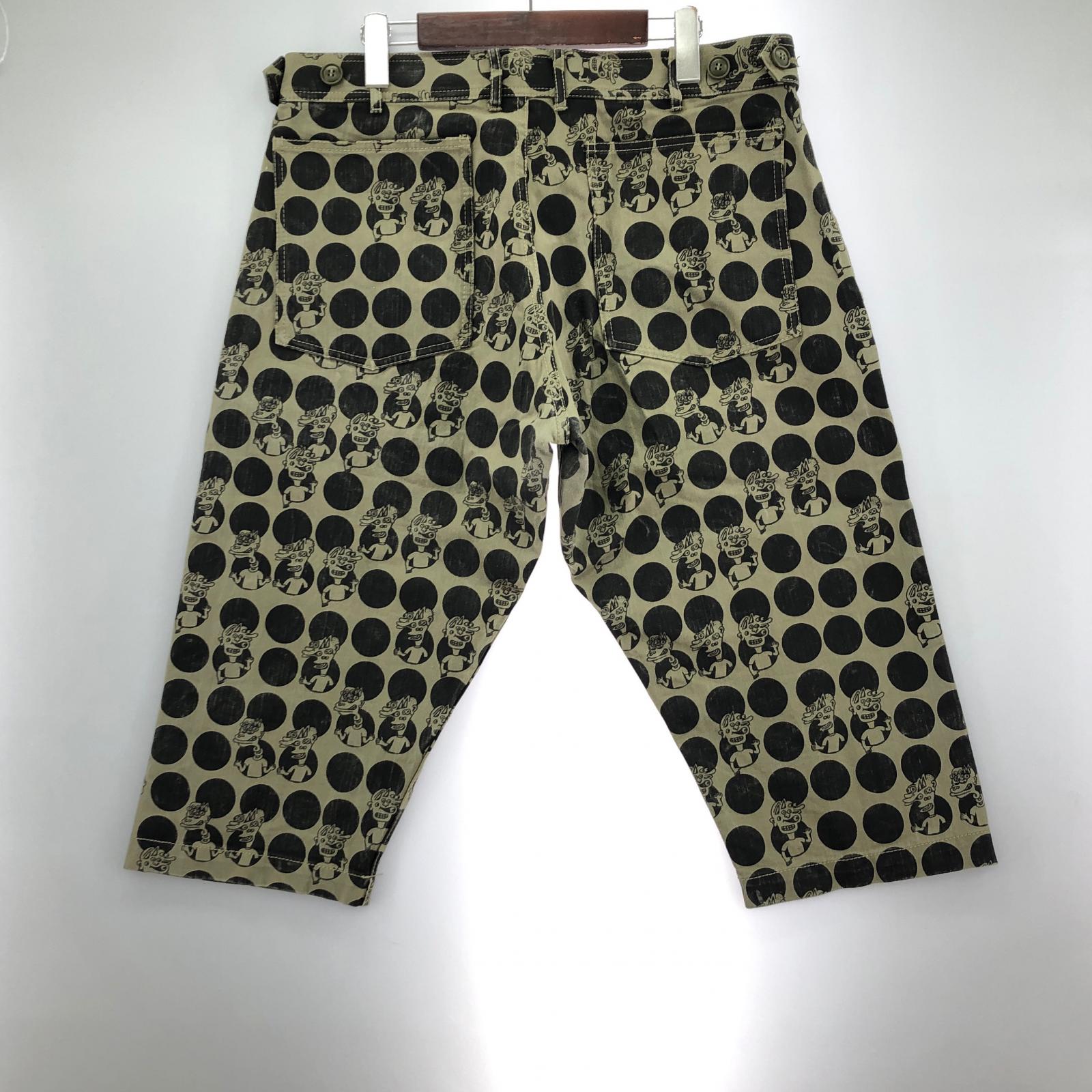 パンツ EYES SUIT 総柄クロップドパンツ S オリーブ S