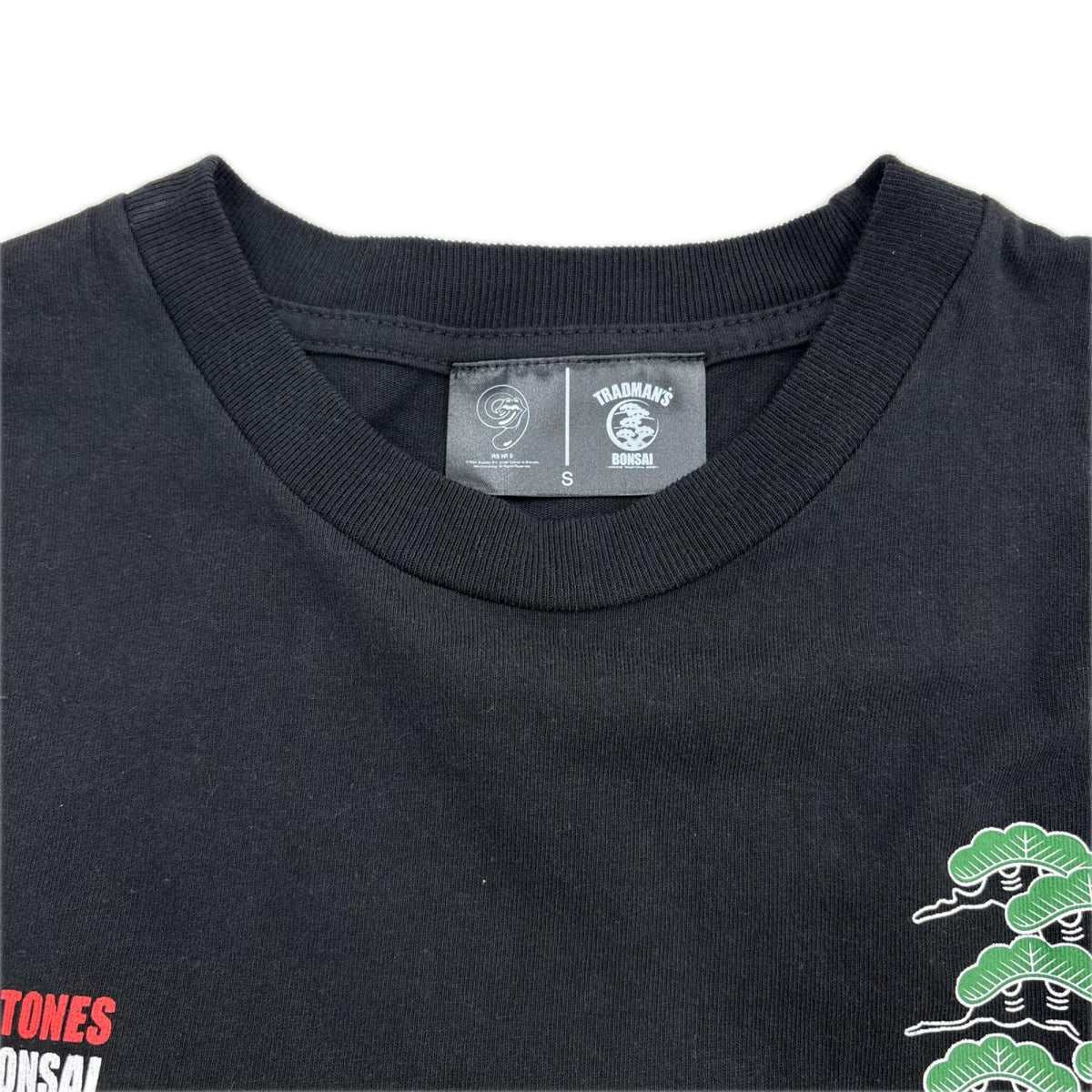 半袖Tシャツ RS No.9×TRADMAN’S BONSAI S ブラック